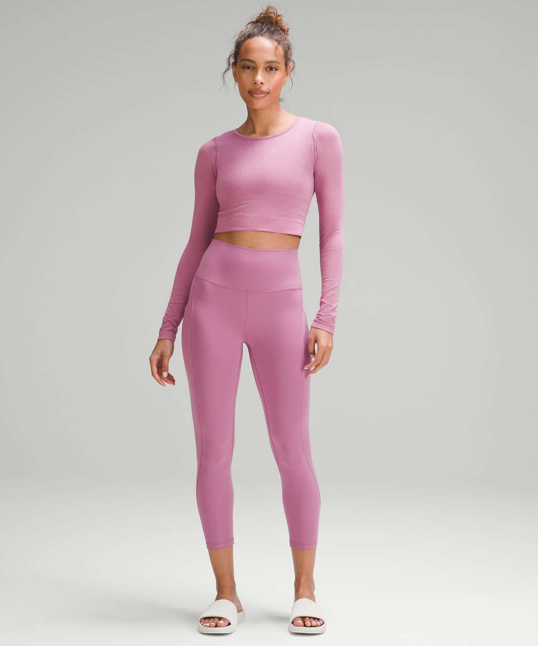 Styling Lululemon Softstreme High Rise Pants velvet dust｜TikTok