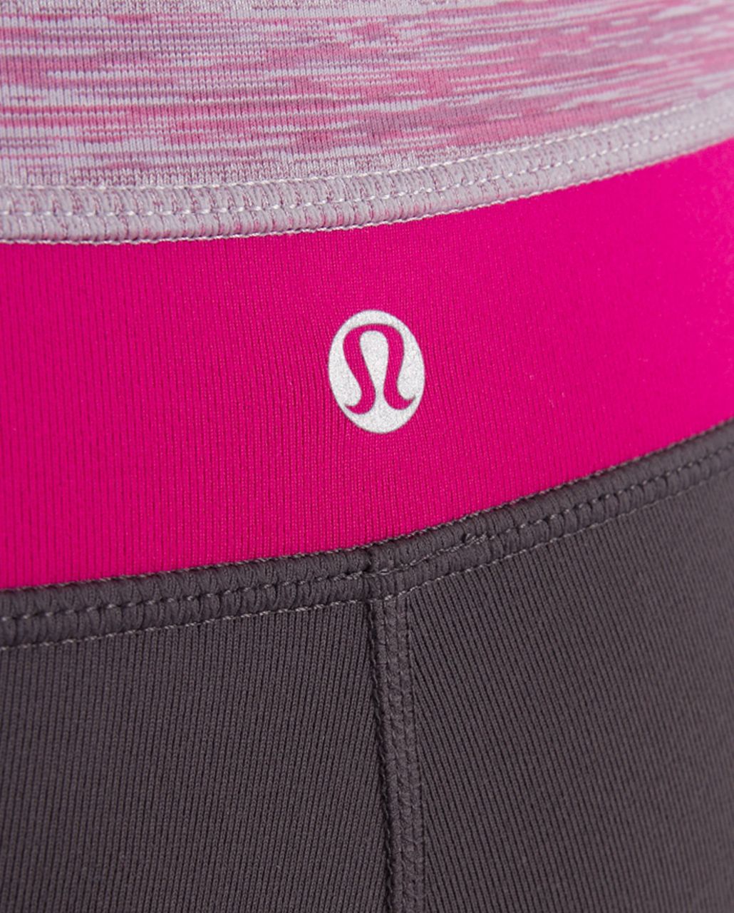 Lululemon Groove Pant (Regular) - Coal /  Muted Mauve Stripes Galore /  Raspberry