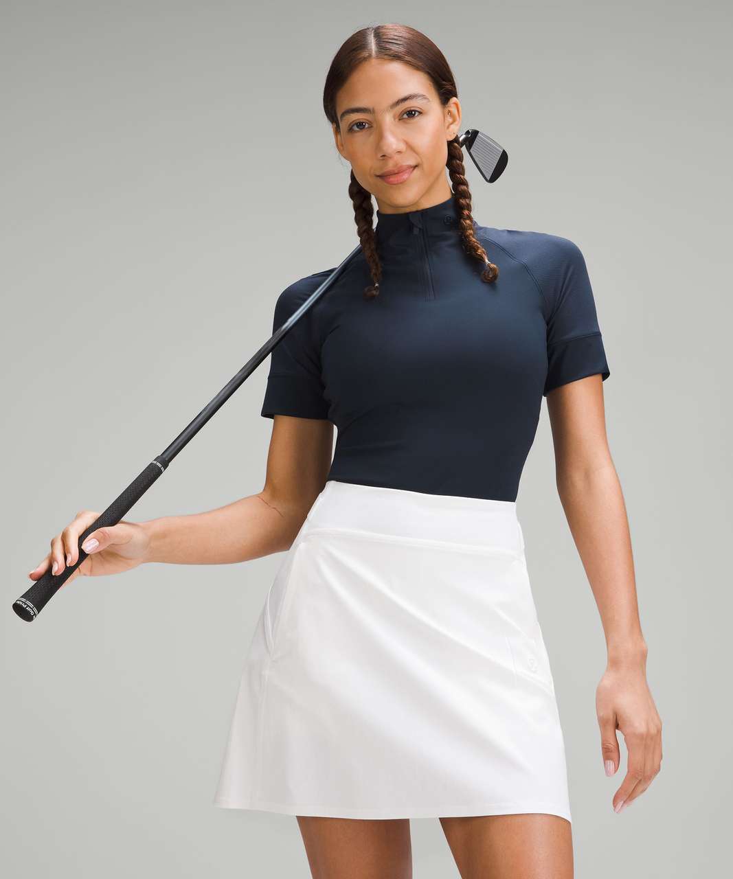 Lululemon Nulux Half-Zip Golf Short-Sleeve Shirt - True Navy