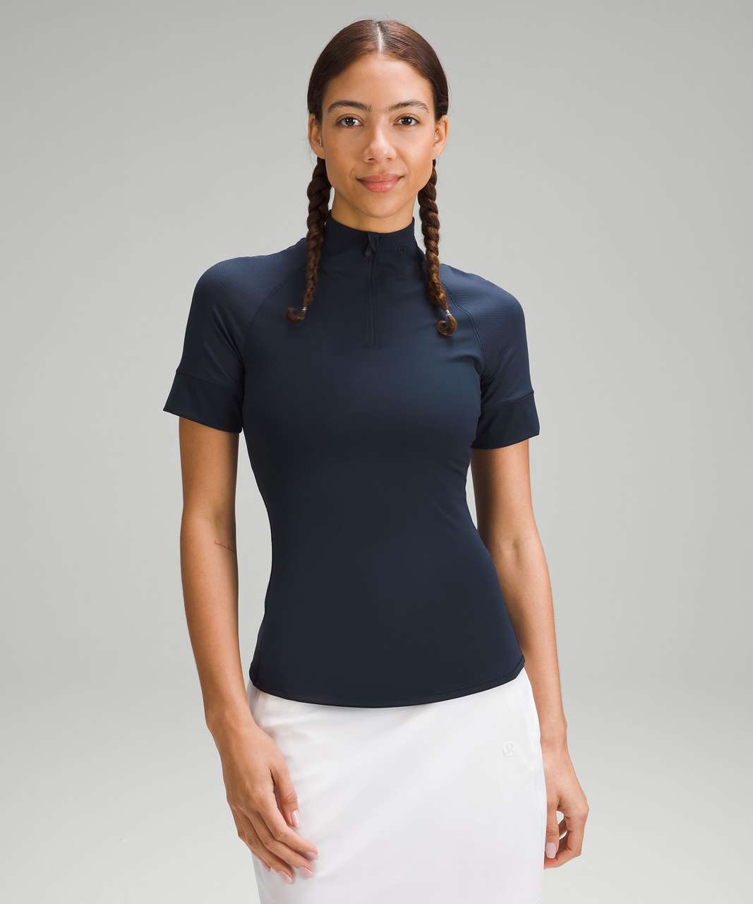 Navy Stretch golf polo shirt, Lululemon