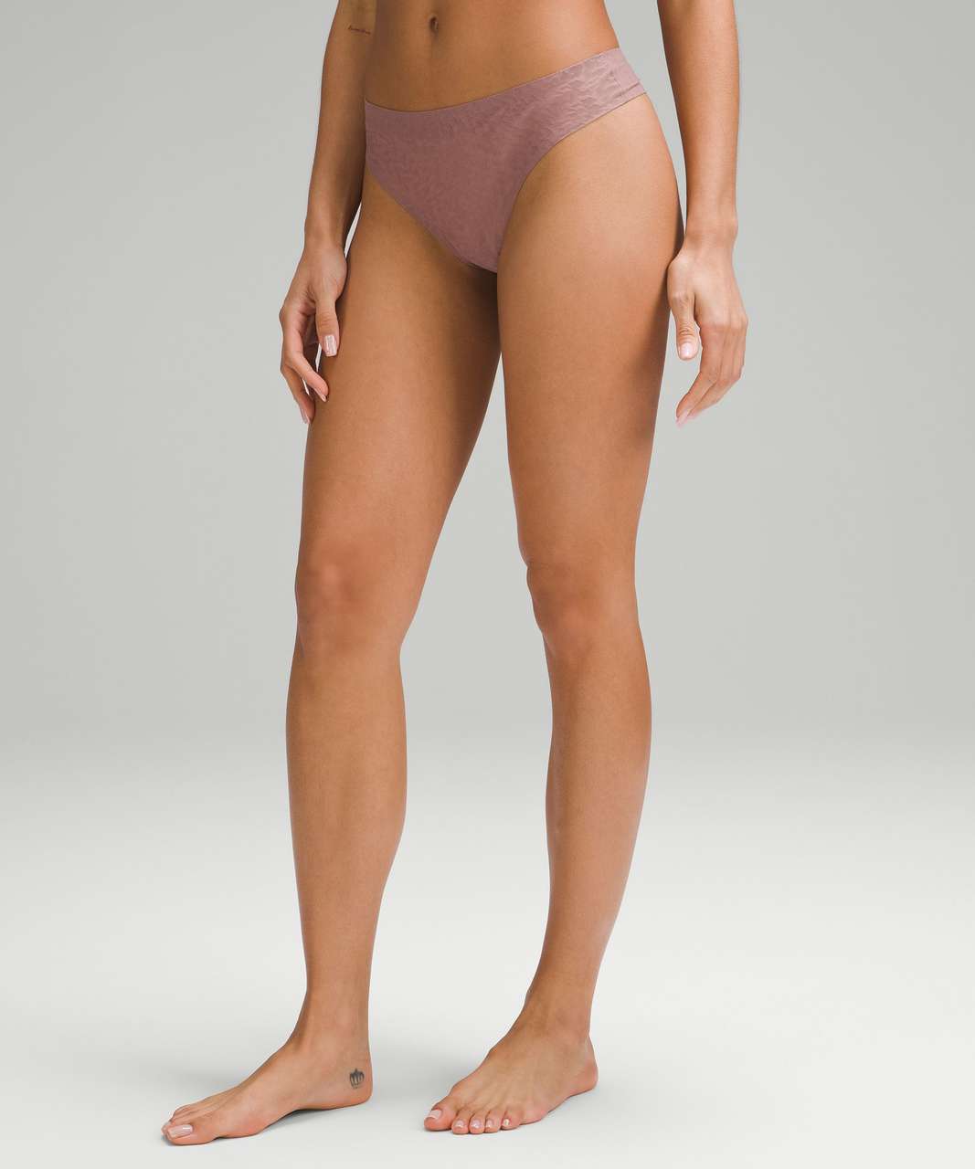 Lululemon InvisiWear Mid-Rise Thong Underwear Performance Lace *3 Pack - Misty Shell / Lace / Twilight Rose / Lace / Black / Lace