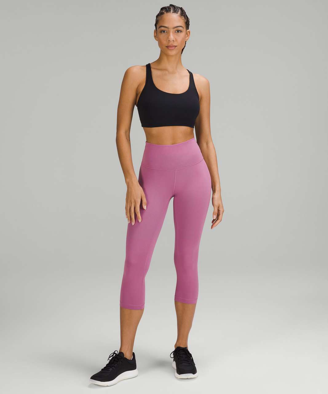 Lululemon Wunder Train High-Rise Crop 21 - Black - lulu fanatics