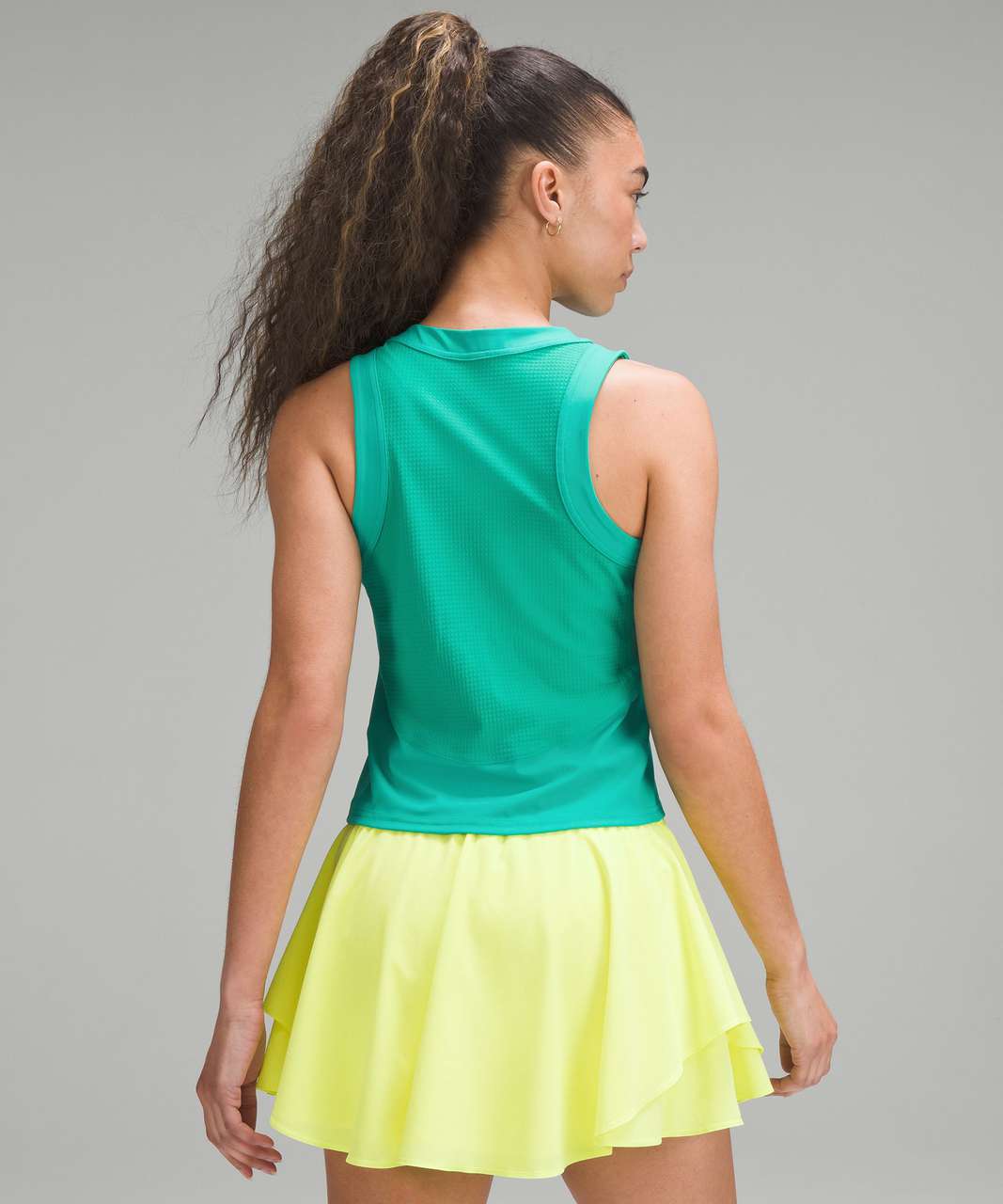 Lululemon Everlux Short-Lined Tennis Tank Top Dress 6 - Maldives Green -  lulu fanatics