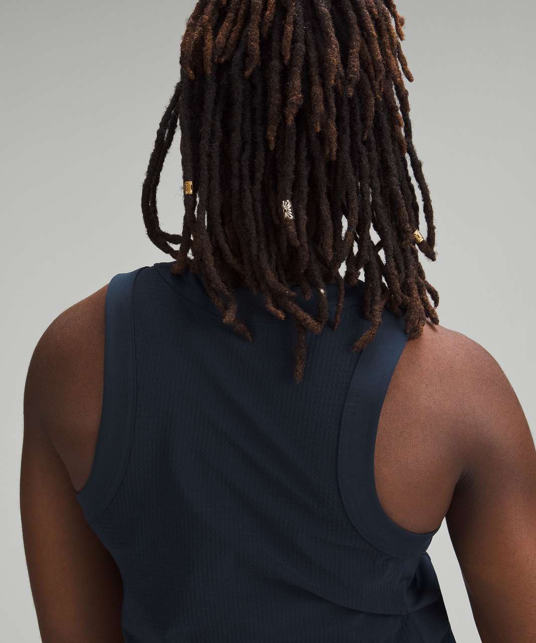 Lululemon Grid-Texture Tennis Tank Top - True Navy