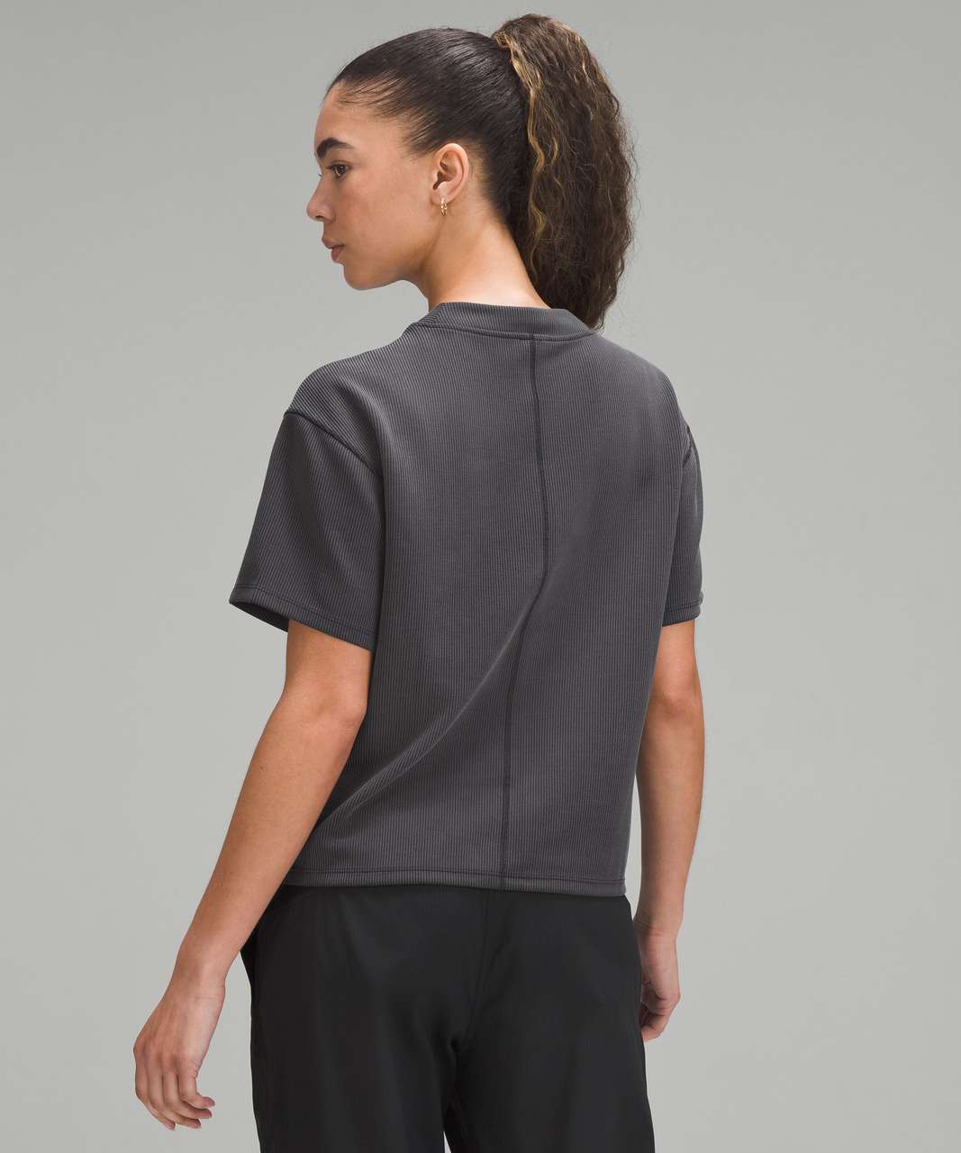 Lululemon Ribbed Softstreme T-Shirt - Black