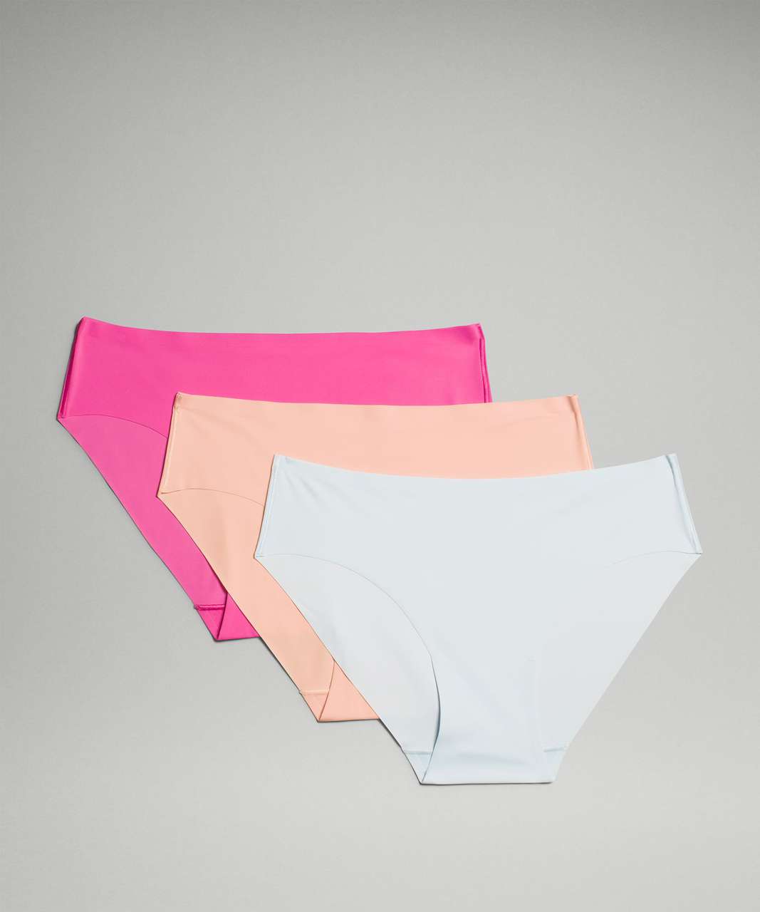 Lululemon InvisiWear Mid-Rise Bikini Underwear *3 Pack - Melon Sorbet / Sonic Pink / Powder Blue