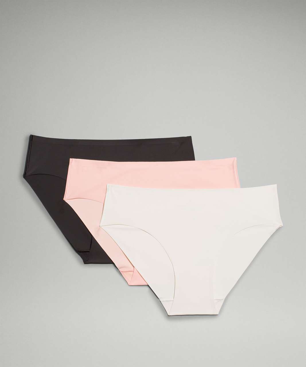 Lululemon InvisiWear Mid-Rise Bikini Underwear *3 Pack - Bone / Dew Pink / Black