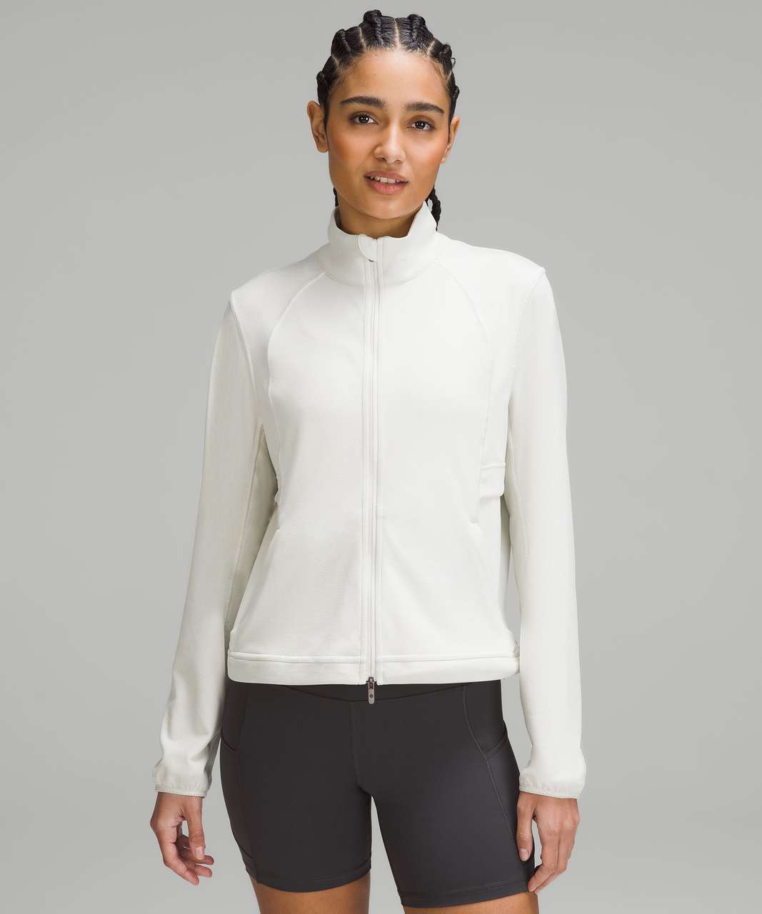 Lululemon Lightweight Run Jacket - White - lulu fanatics