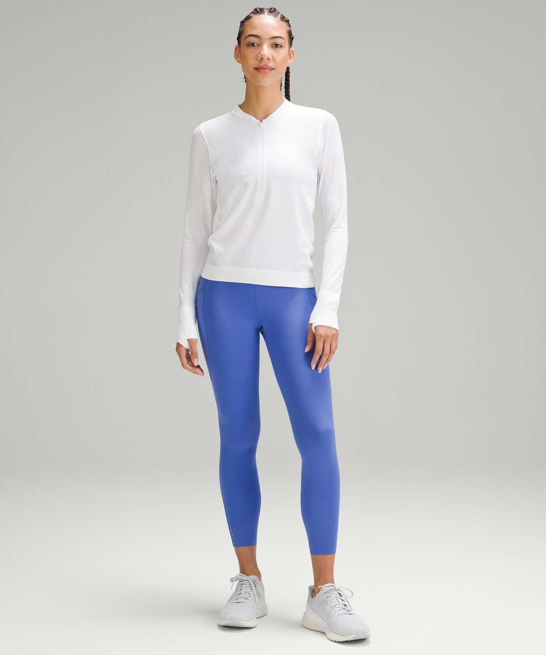 Green It's Rulu Run quarter-zip technical-jersey top, lululemon