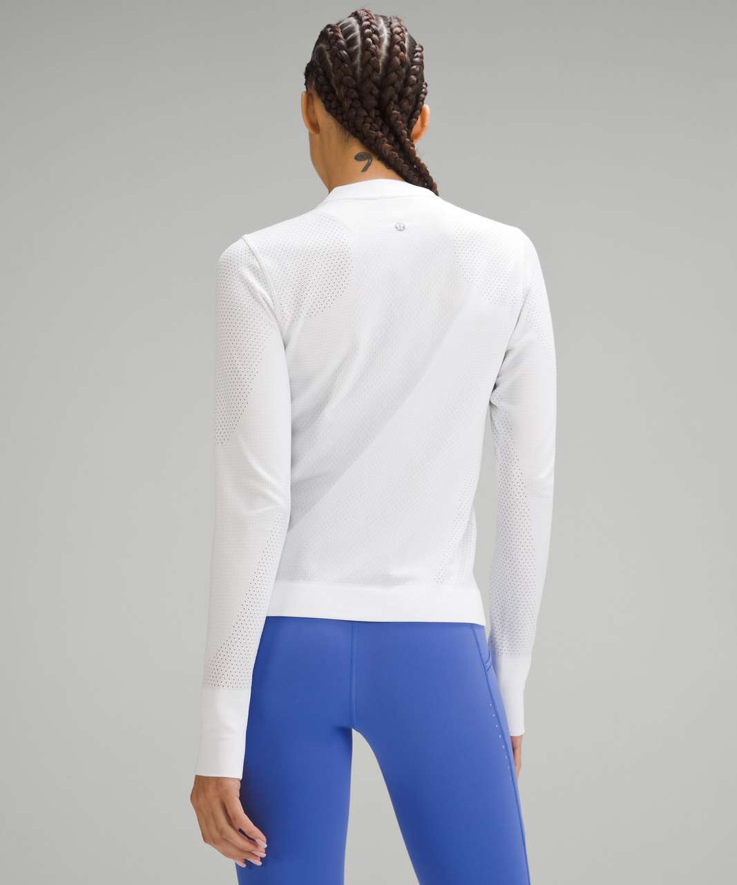 Lululemon Swiftly Midweight Half-Zip Long-Sleeve Shirt - White / White