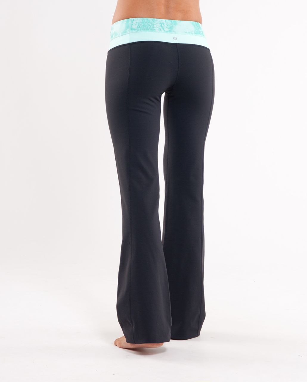 Lululemon Groove Pant (Regular) - Black /  Toothpaste Seabed /  Toothpaste