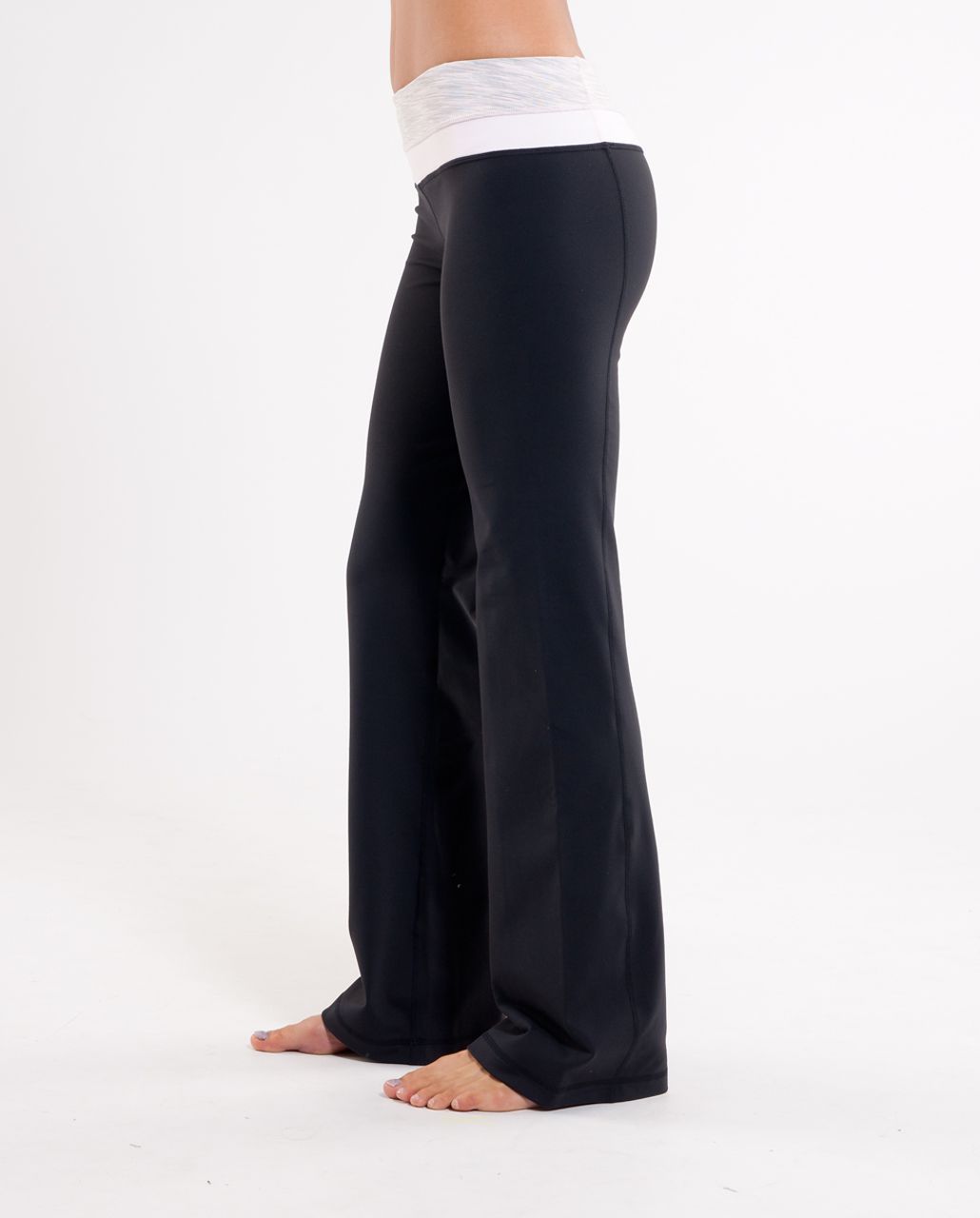 Lululemon Groove Pant (Regular) - Black /  Pink Mist Space Dye /  Pink Mist