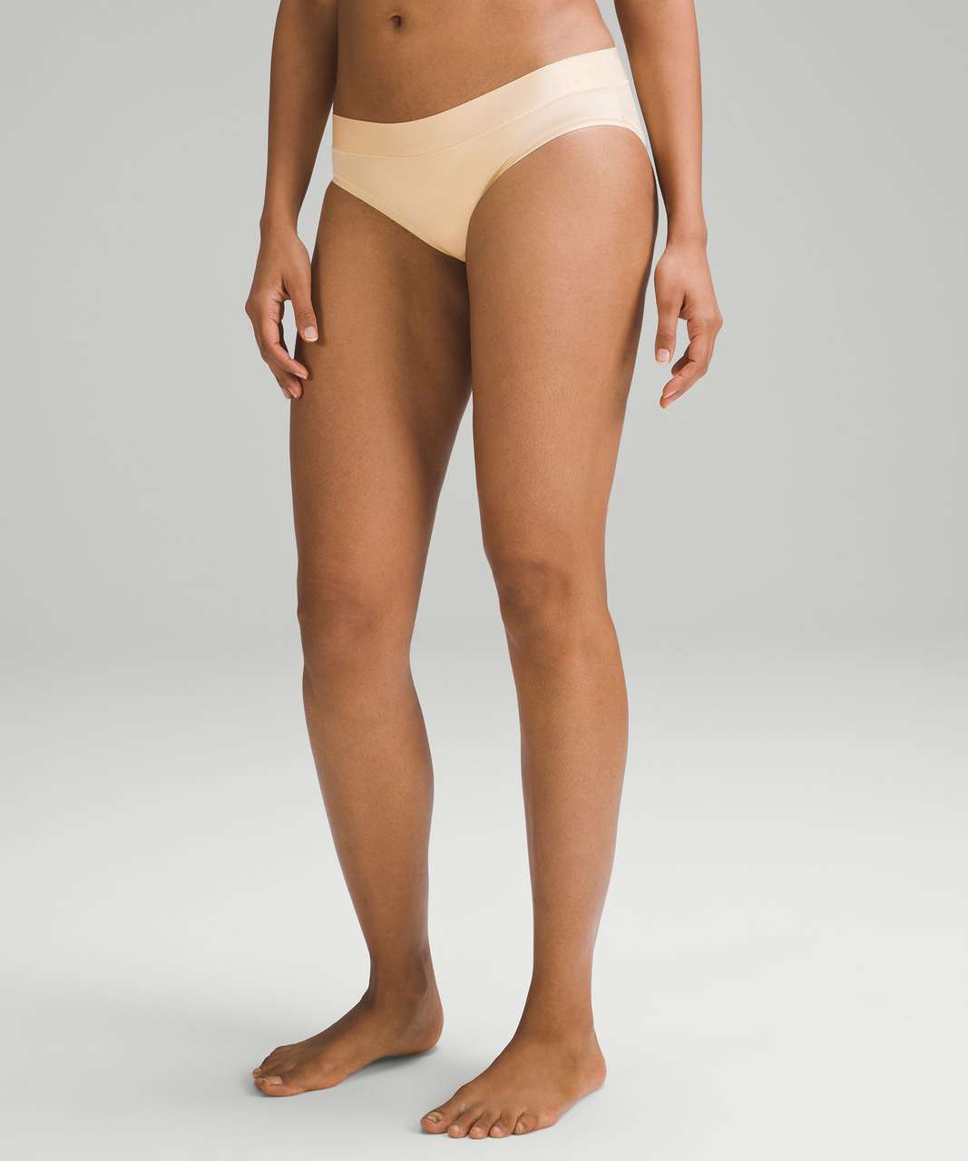 Lululemon UnderEase Mid-Rise Bikini Underwear *5 Pack - Solar Orange / Bone / Pale Linen / Contour / French Press