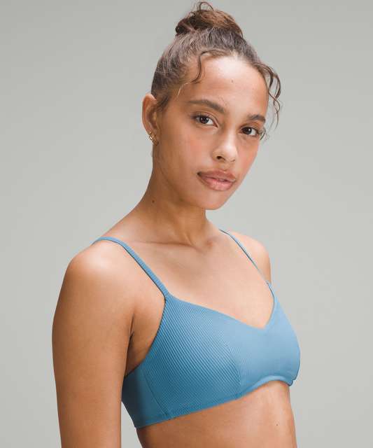 Lululemon Ribbed Swim Top A/B Cup - Peach Fuzz - lulu fanatics