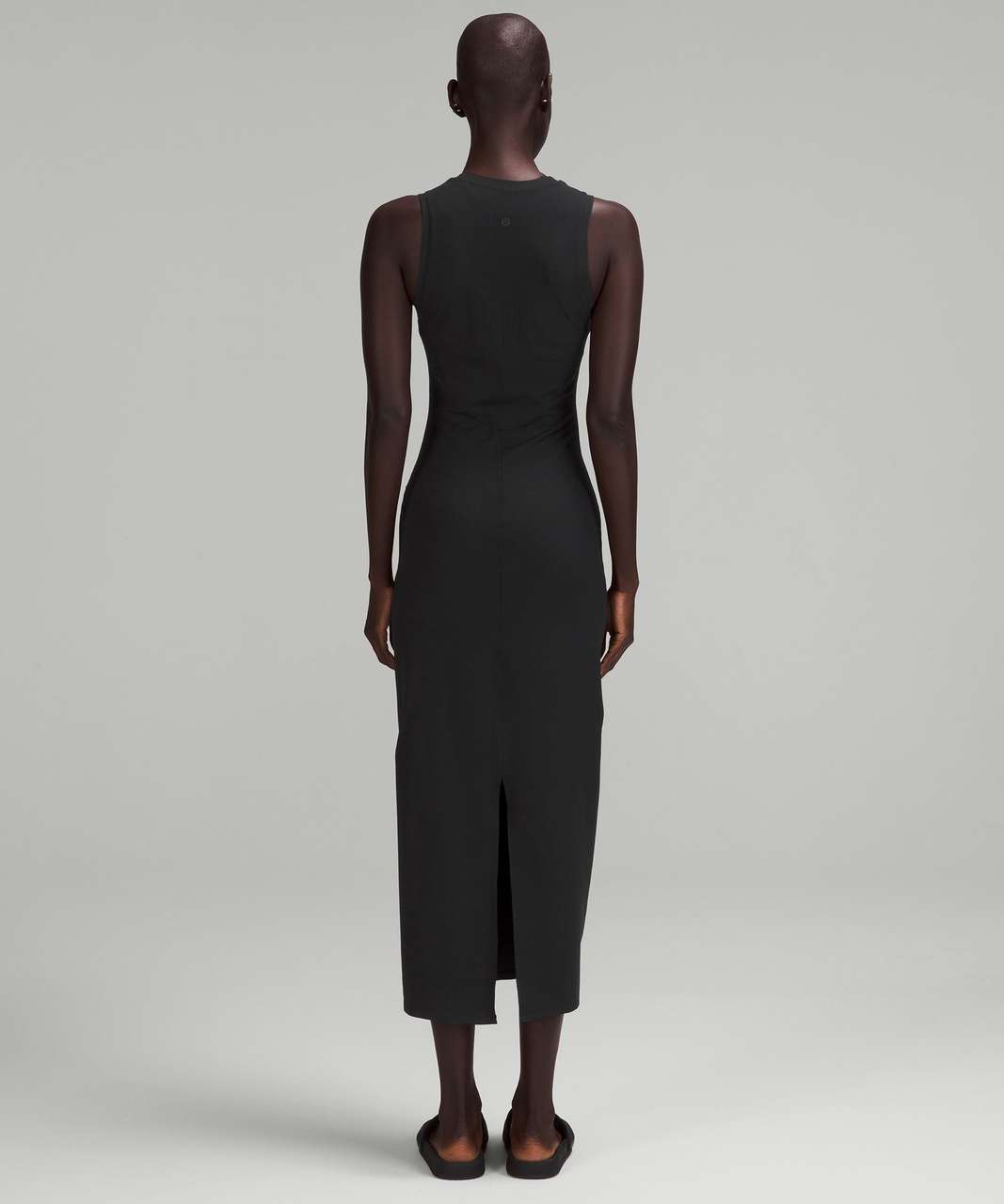 Lululemon All Aligned Ribbed Midi Dress - Black