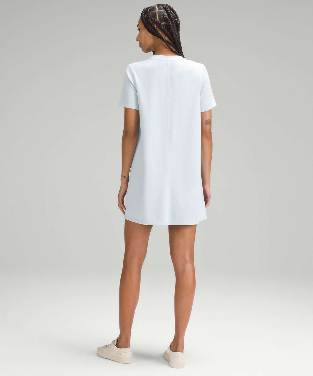 Lululemon Ribbed Softstreme T-Shirt Dress - Powder Blue