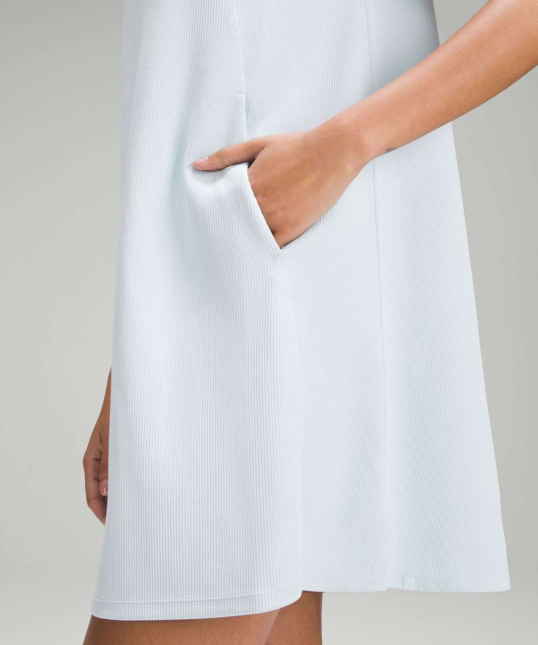 Lululemon Ribbed Softstreme T-Shirt Dress - Powder Blue