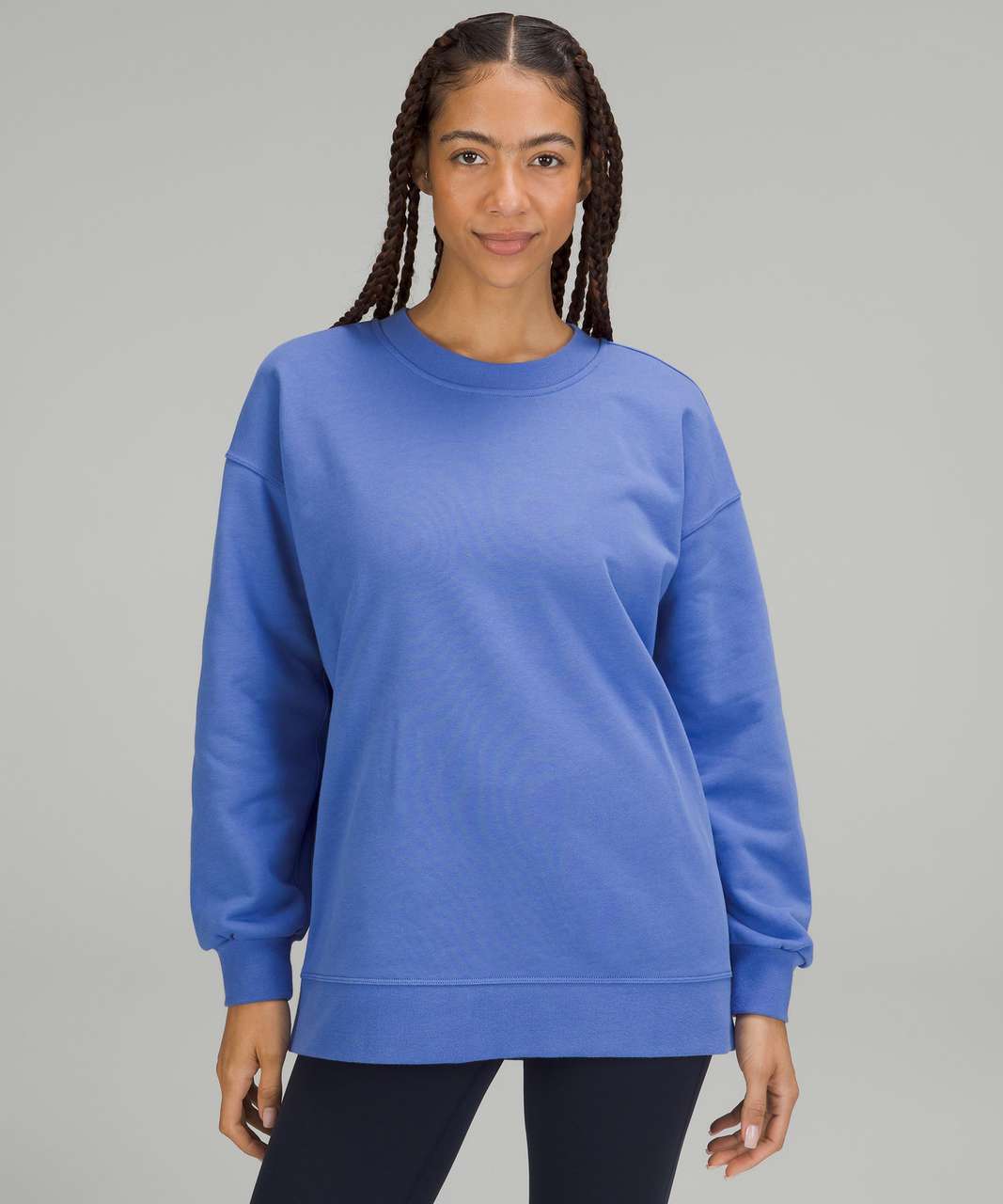 Lululemon Perfectly Oversized Crew *Fleece - Storm Teal - lulu fanatics