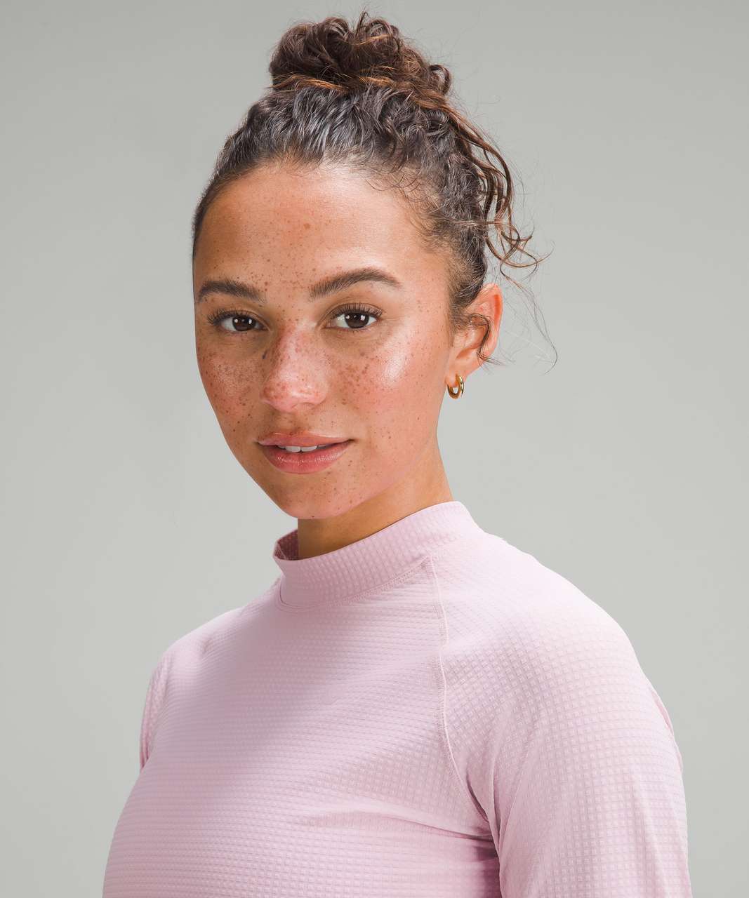 Lululemon Grid-Texture Tennis Long-Sleeve Shirt - Pink Peony - lulu ...