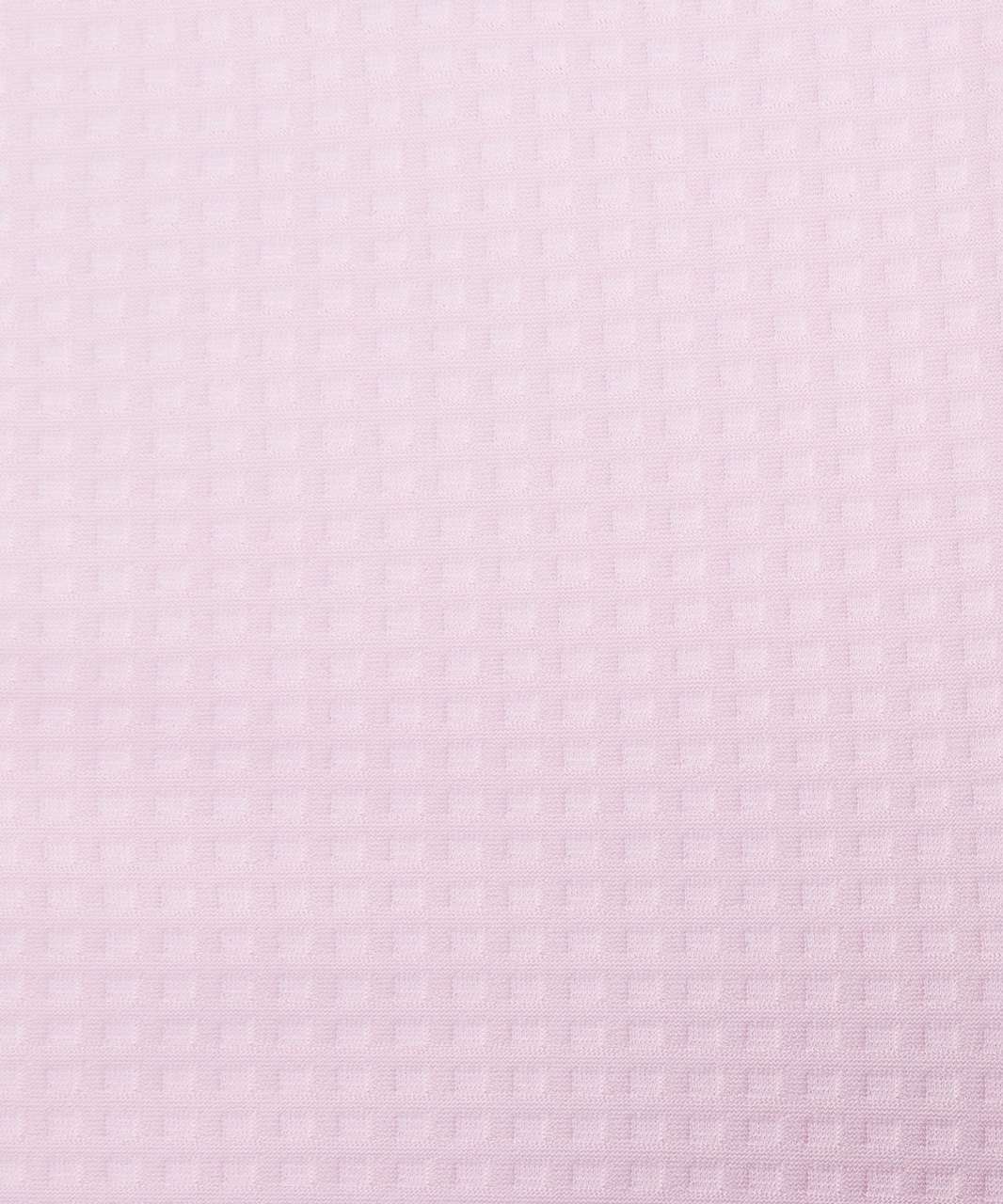 Lululemon Grid-Texture Tennis Long-Sleeve Shirt - Pink Peony