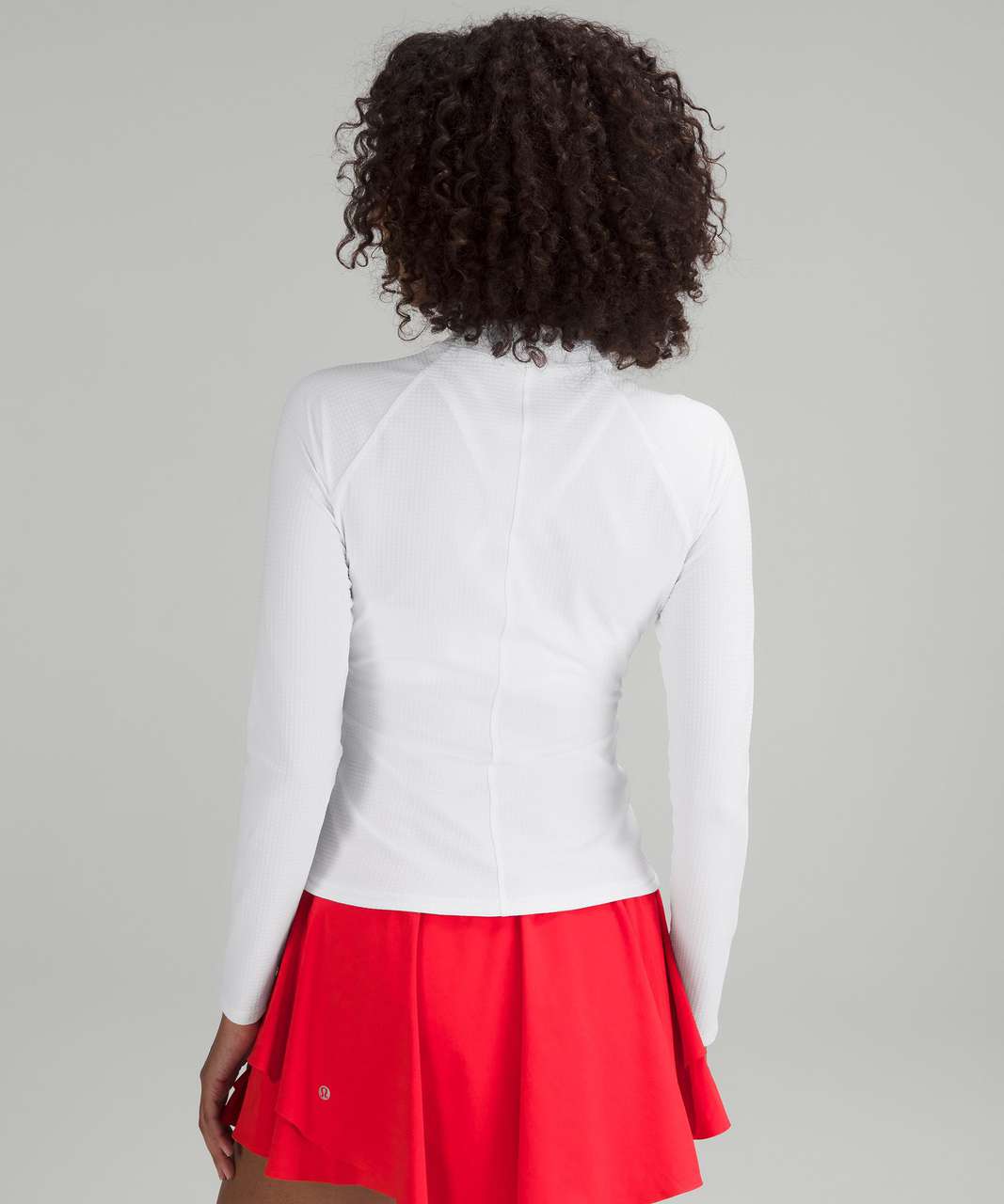 Lululemon Grid-Texture Tennis Long-Sleeve Shirt - White