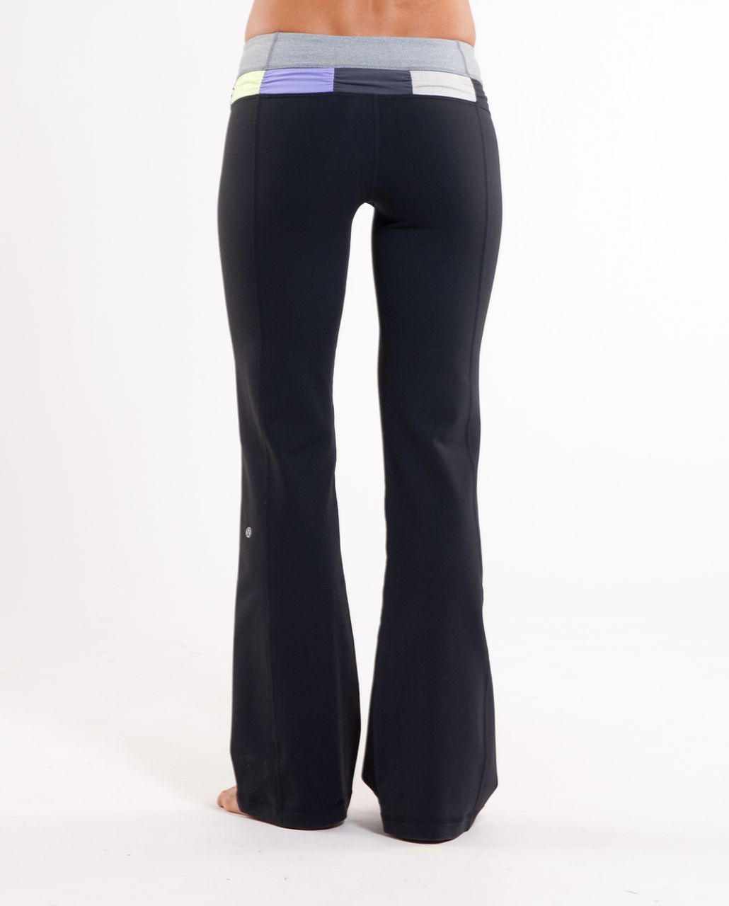 Lululemon Groove Pant (Regular) - Black /  Heathered Blurred Grey /  Quilt Summer 10