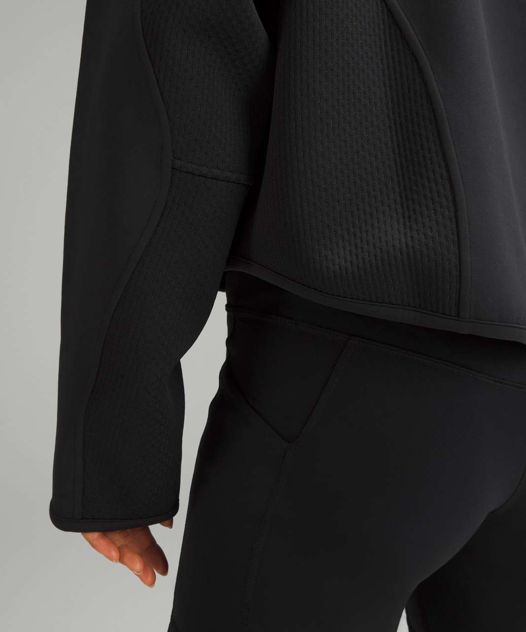 Lululemon Mixed Fabric Half-Zip Pullover - Black