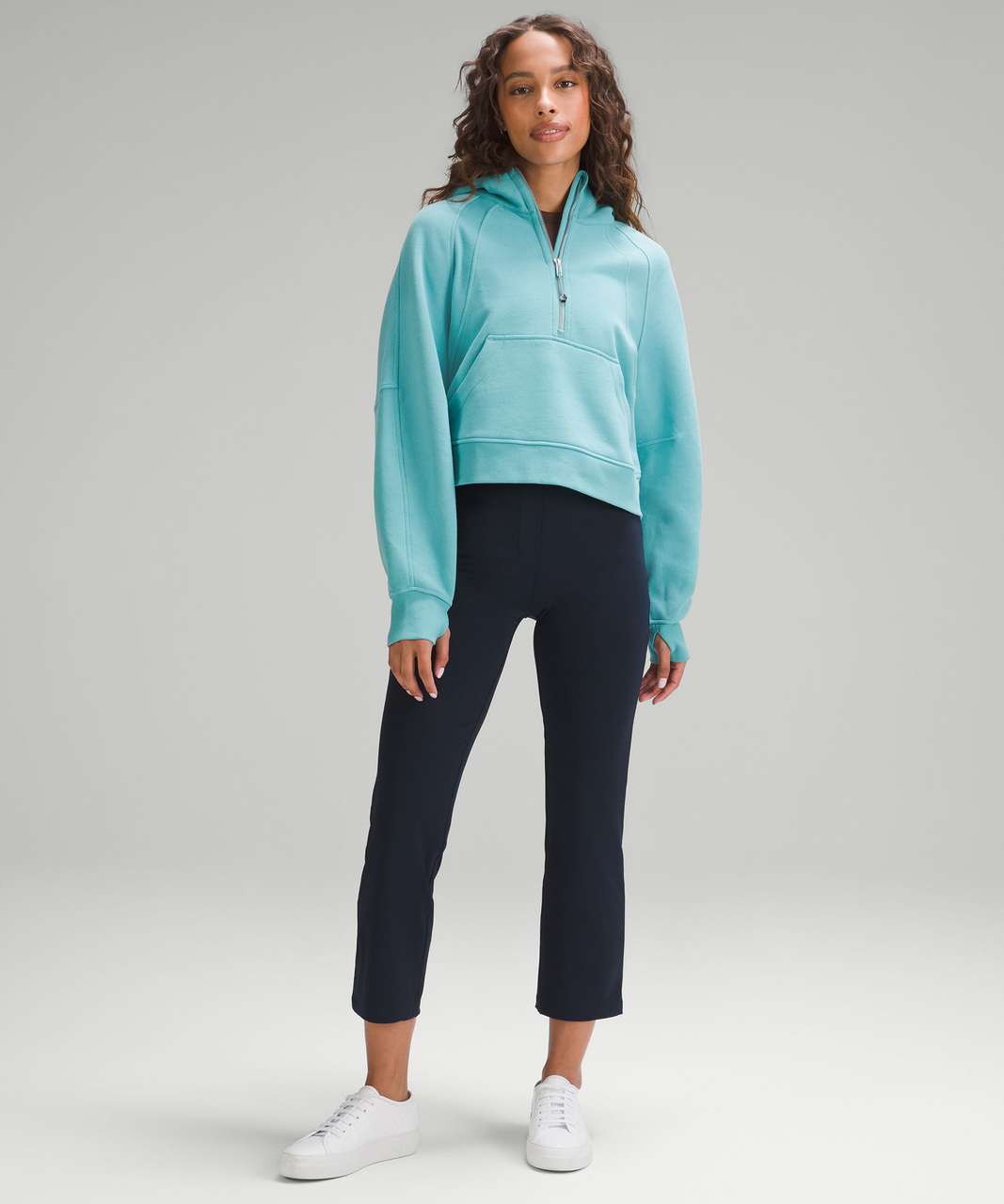Lululemon Smooth Fit Pull-On High-Rise Cropped Pant. Utility Blue