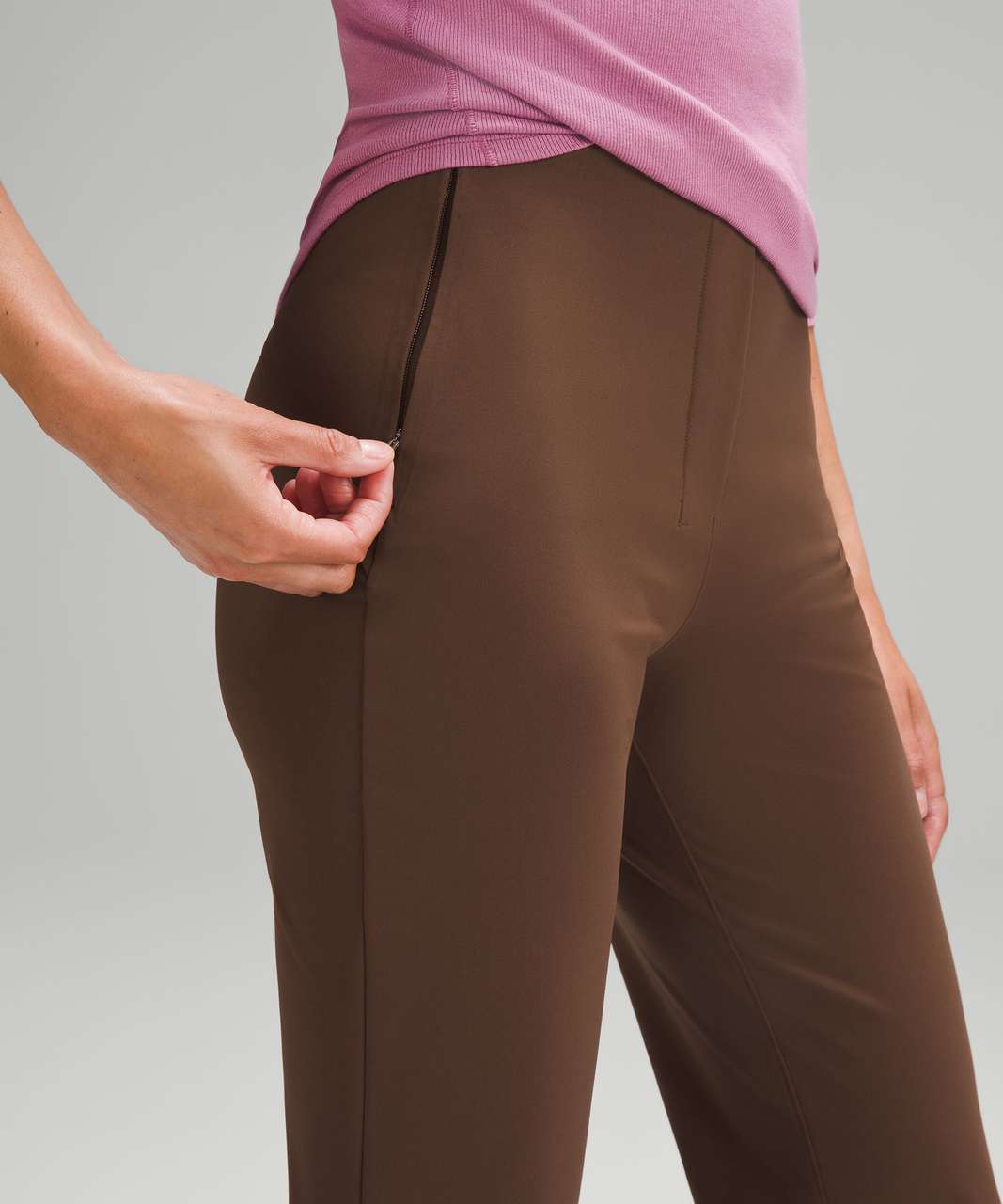 Lululemon Smooth Fit Pull-On High-Rise Cropped Pants - Java