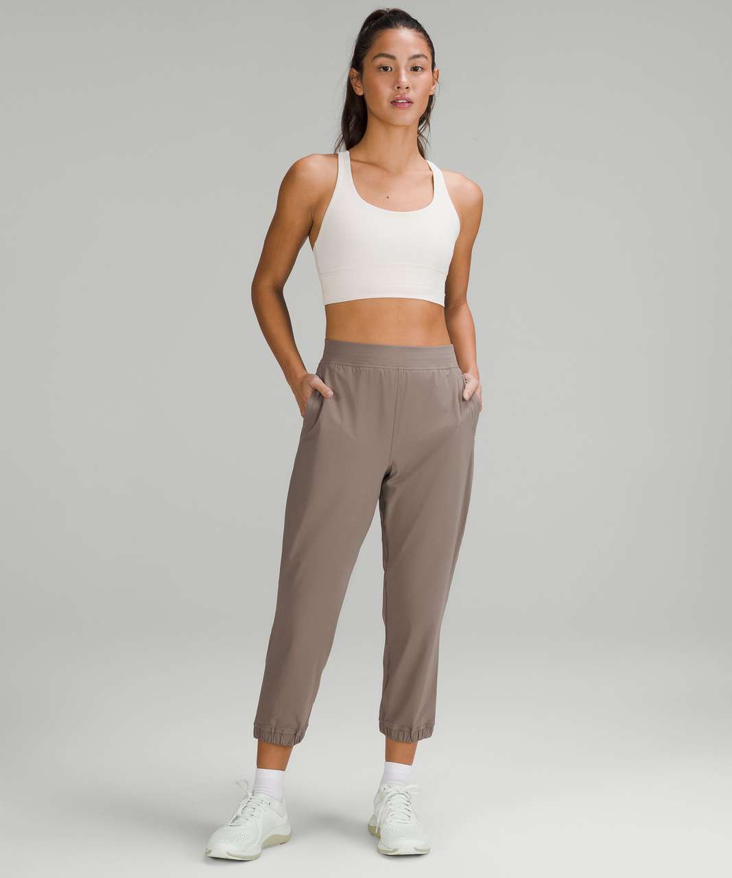 Lululemon Stretch High Rise Crop 23 - Rhino Grey - lulu fanatics