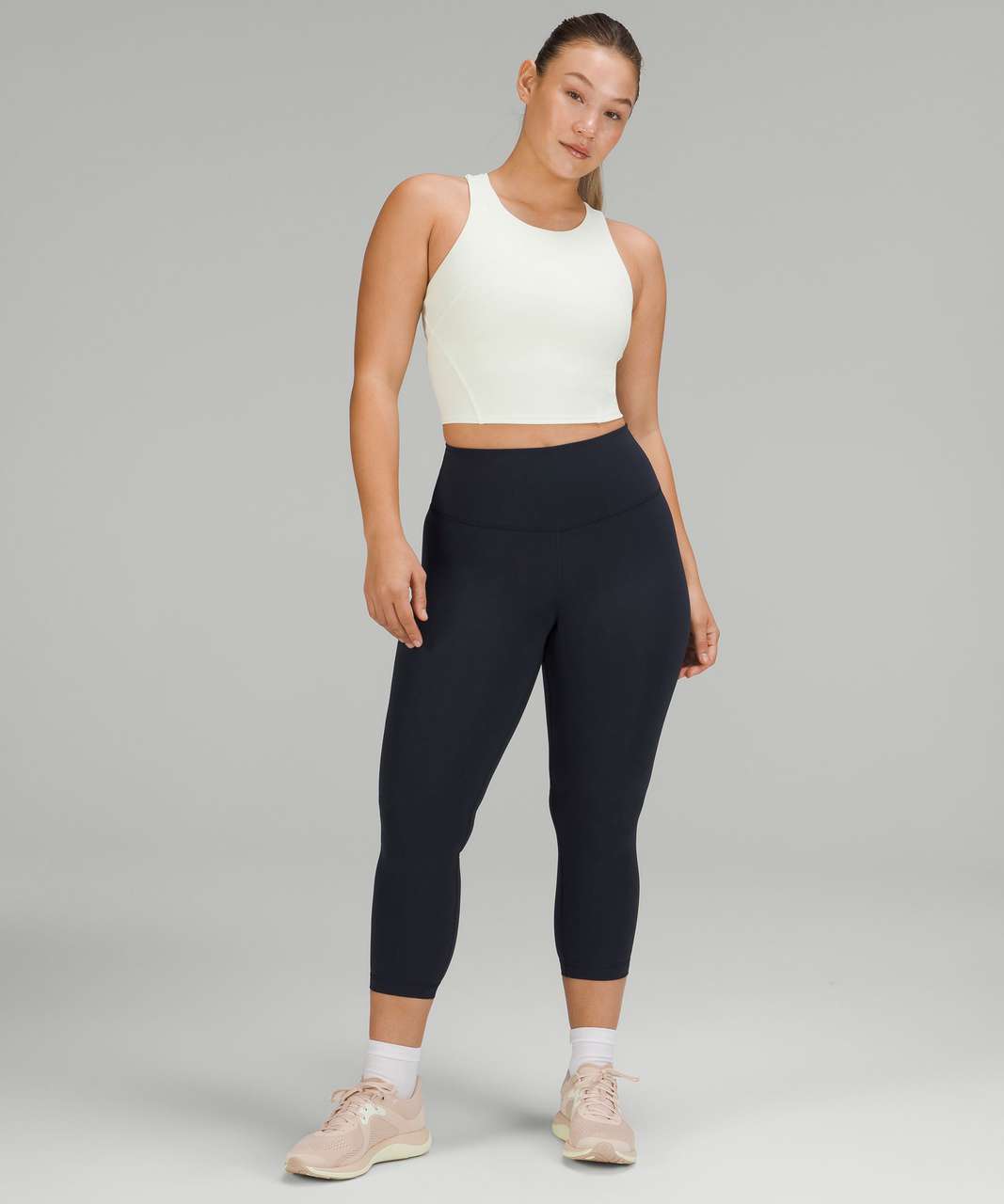 LULULEMON Women's Navy Blue Wunder Under Crop Leggings $118 NEW