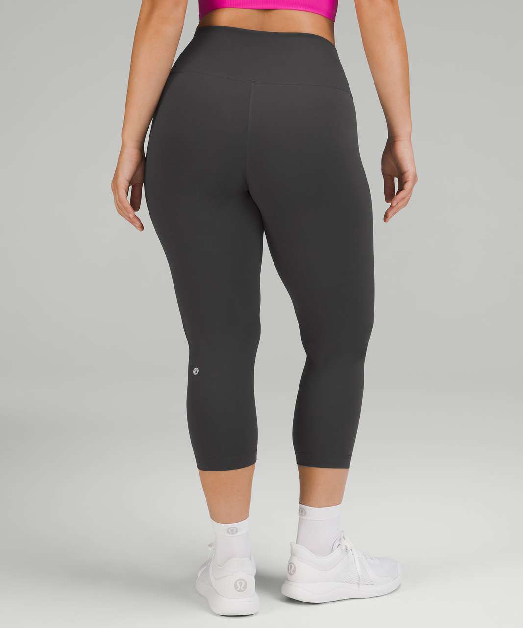 Lululemon Wunder Train Contour Fit High-Rise Crop 23 - Graphite Grey -  lulu fanatics