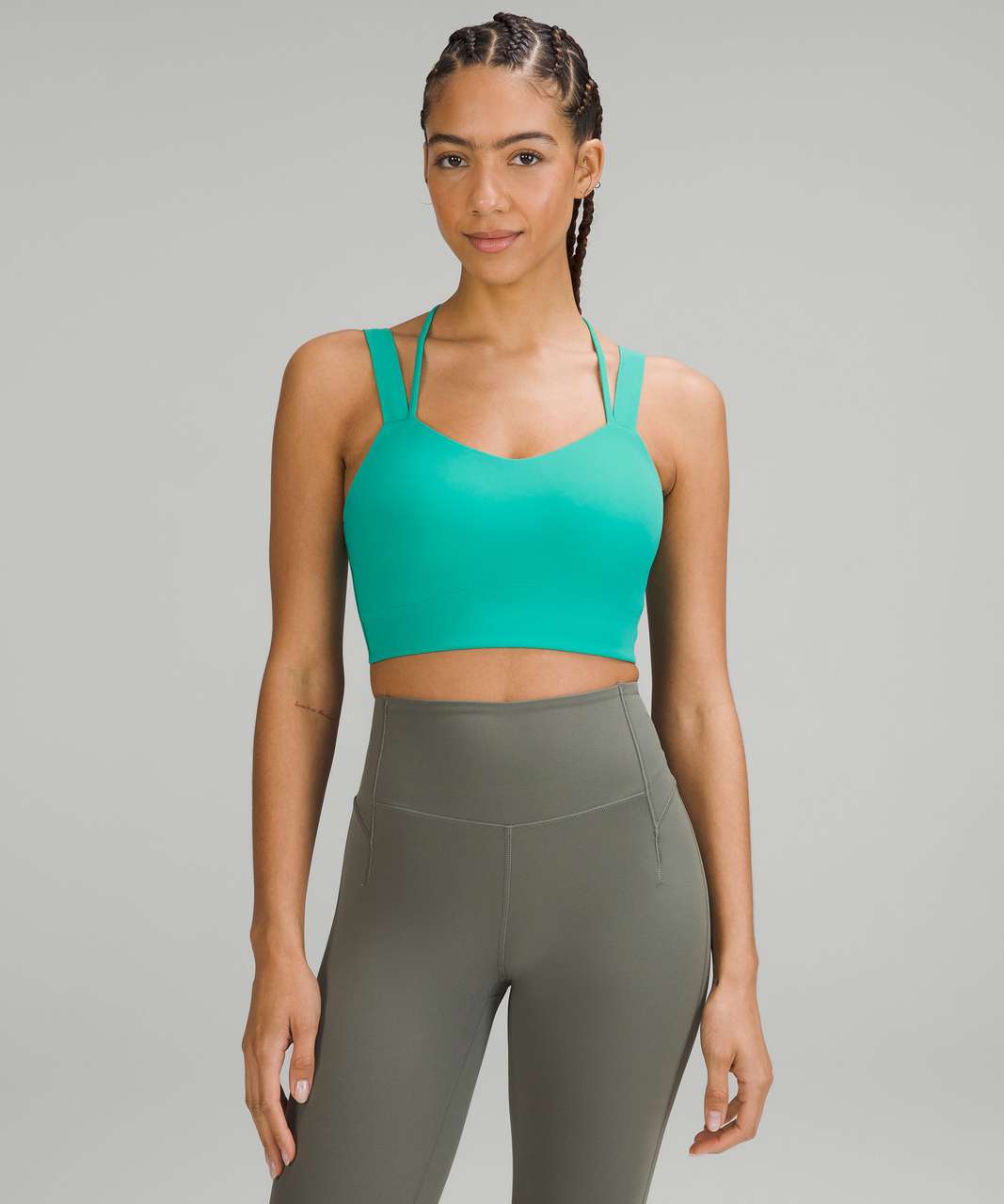 Lululemon Like a Cloud Longline Bra *Light Support, D/DD Cup - Maldives Green