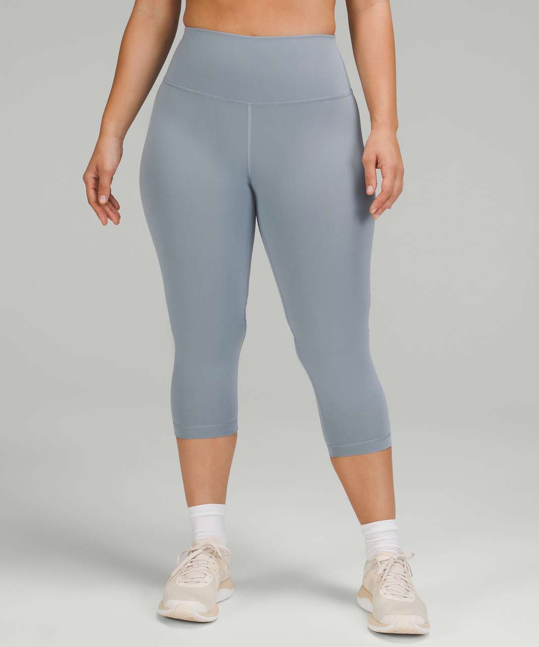 Lululemon Wunder Train Contour Fit High-Rise Crop 23 - Chambray - lulu  fanatics