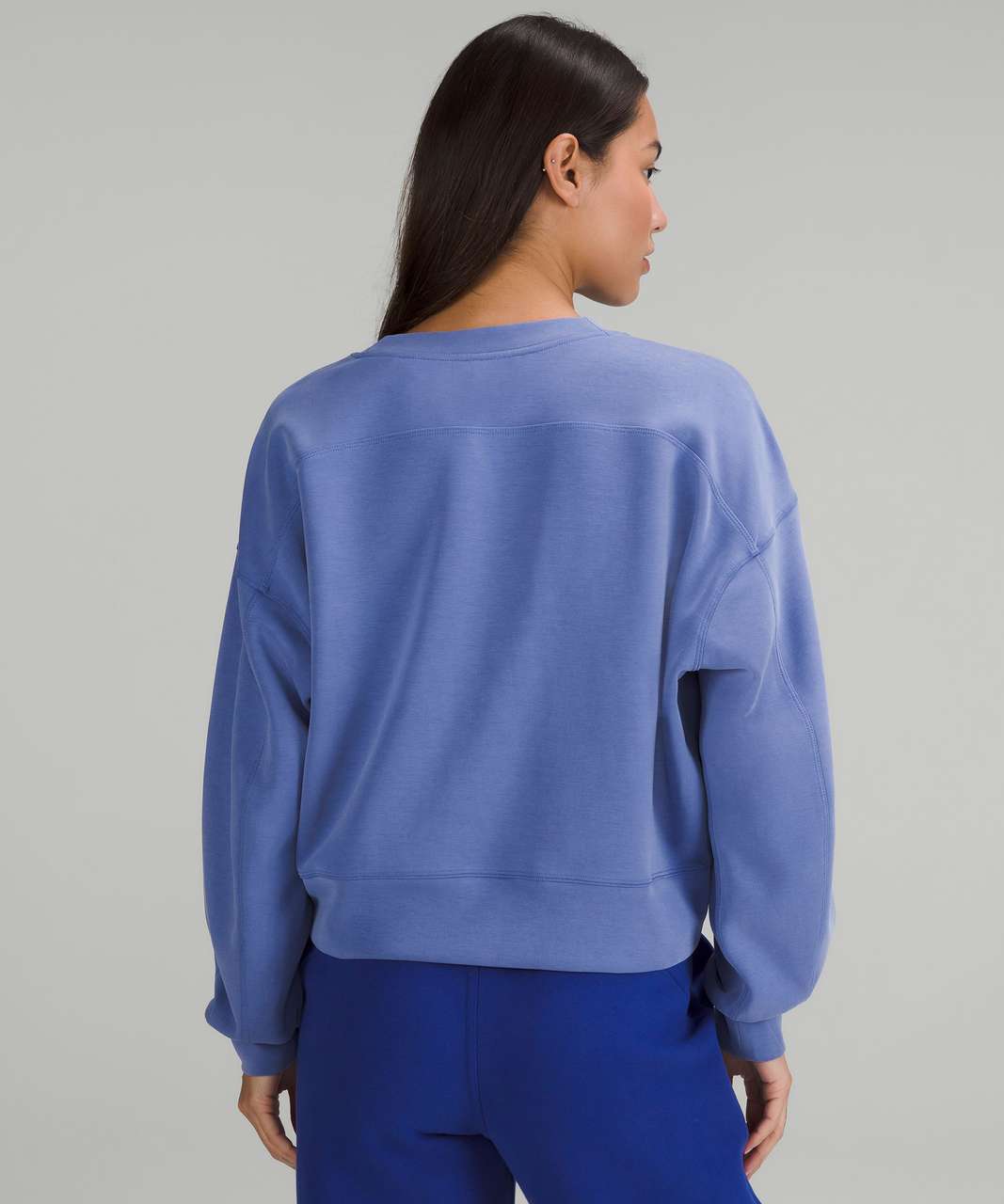 Lululemon Loungeful Crewneck Pullover - Mineral Blue - lulu fanatics