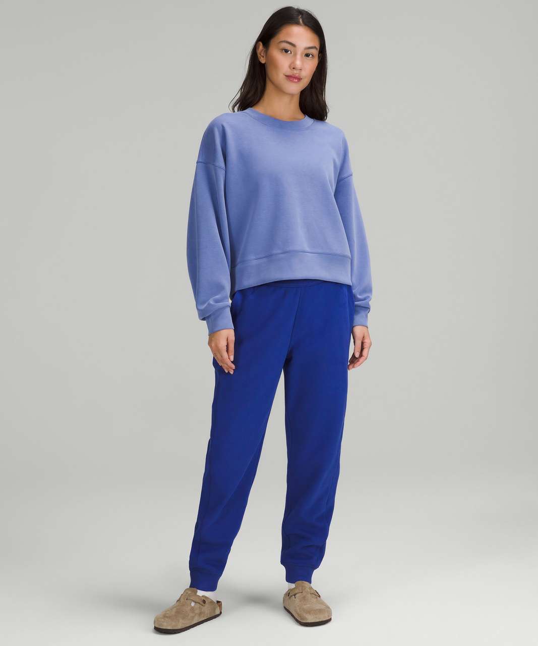 Lululemon Perfectly Oversized Cropped Crew *Softstreme - Wild Indigo