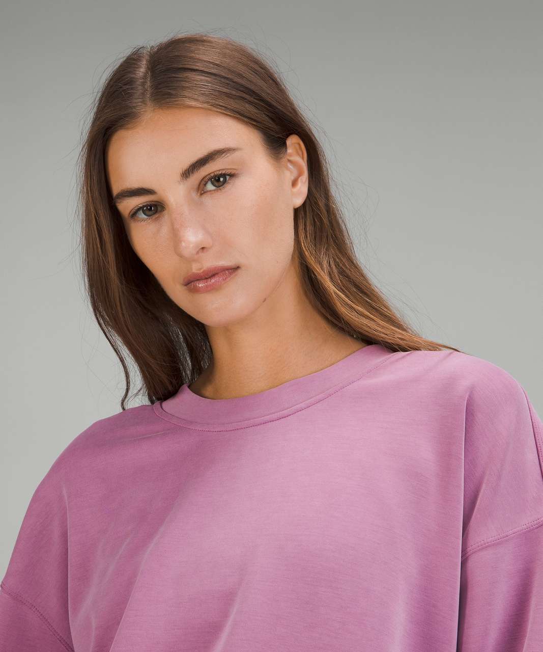 lululemon PERFECTLY CROP CREW - Sweatshirt - meadowsweet pink/pink -  Zalando.de