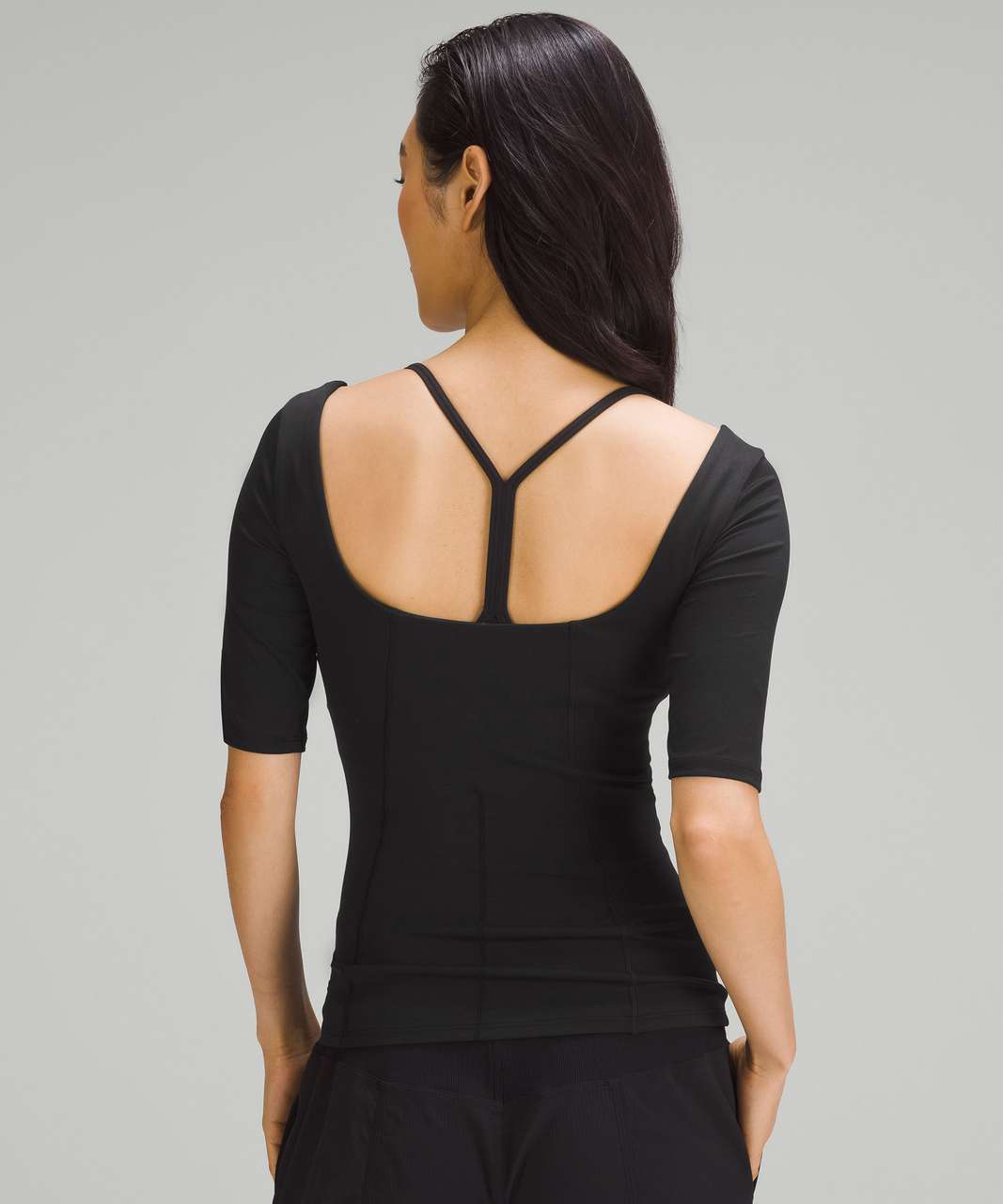 Lululemon Half-Sleeve Close-to-Body Shelf T-Shirt - Black