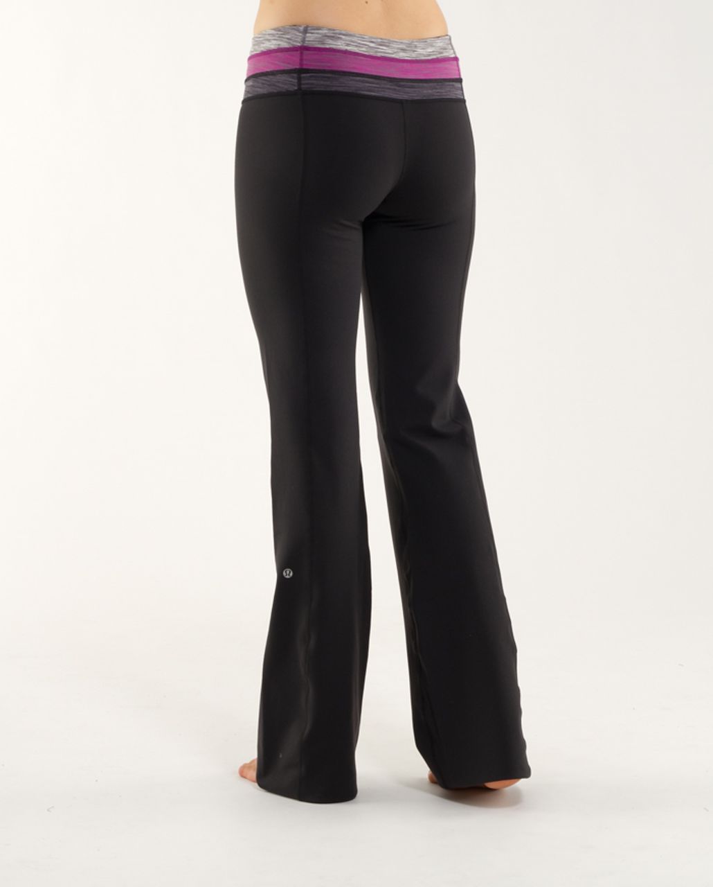 Lululemon Groove Pant (Regular) - Black /  Magnum Space Dye /  Dew Berry Space Dye