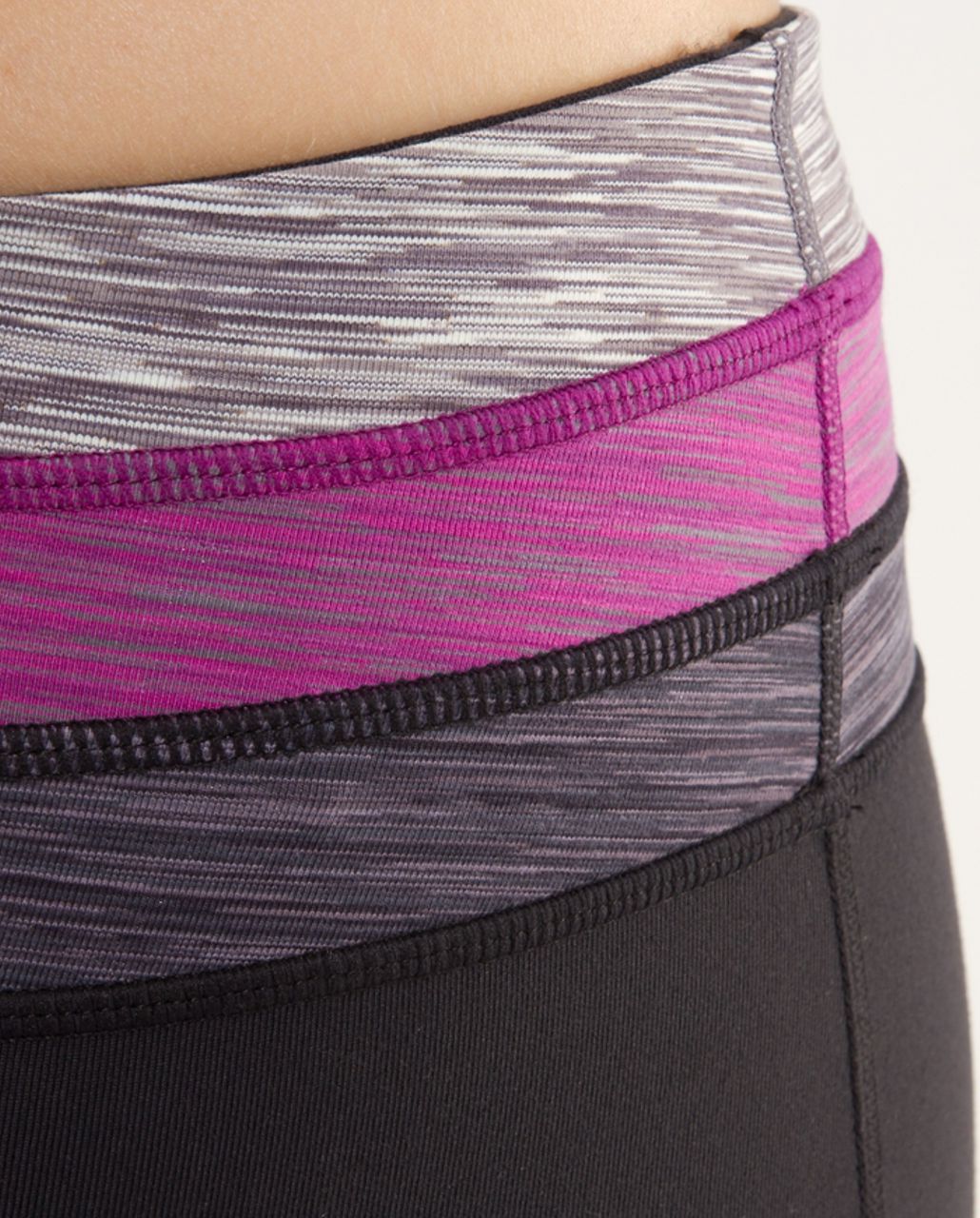 Lululemon Groove Pant (Regular) - Black /  Magnum Space Dye /  Dew Berry Space Dye