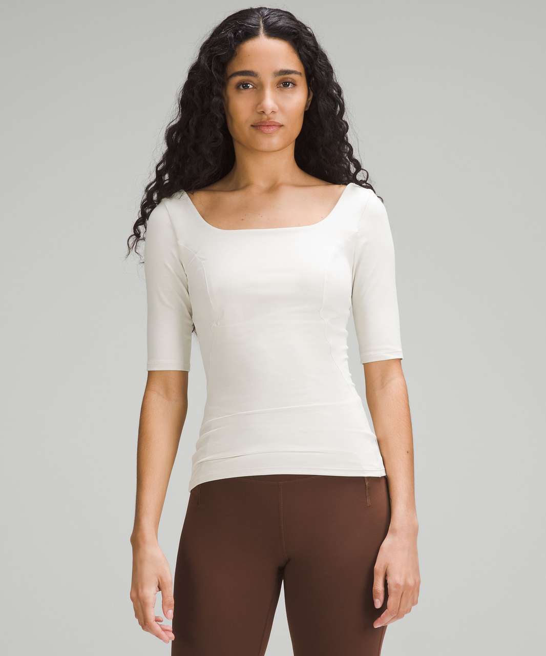 Lululemon Half-Sleeve Close-to-Body Shelf T-Shirt - Bone