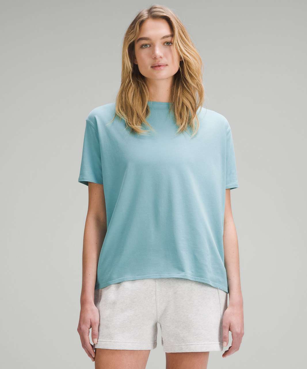 Lululemon Back in Action Short Sleeve Shirt - Tidal Teal - lulu fanatics