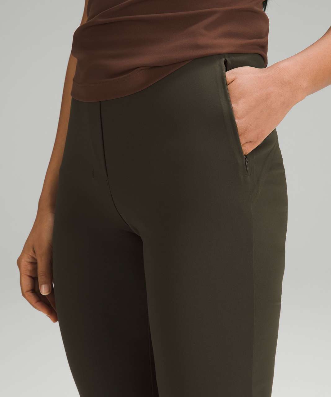 Lululemon Smooth Fit Pull-On High-Rise Pant - Dark Olive