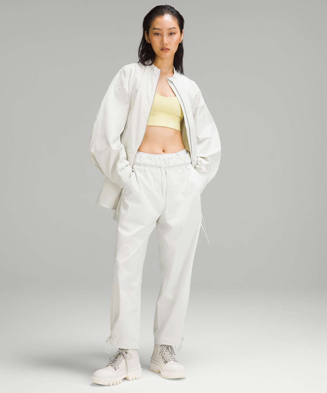 Lululemon Relaxed High-Rise Jogger - White - lulu fanatics