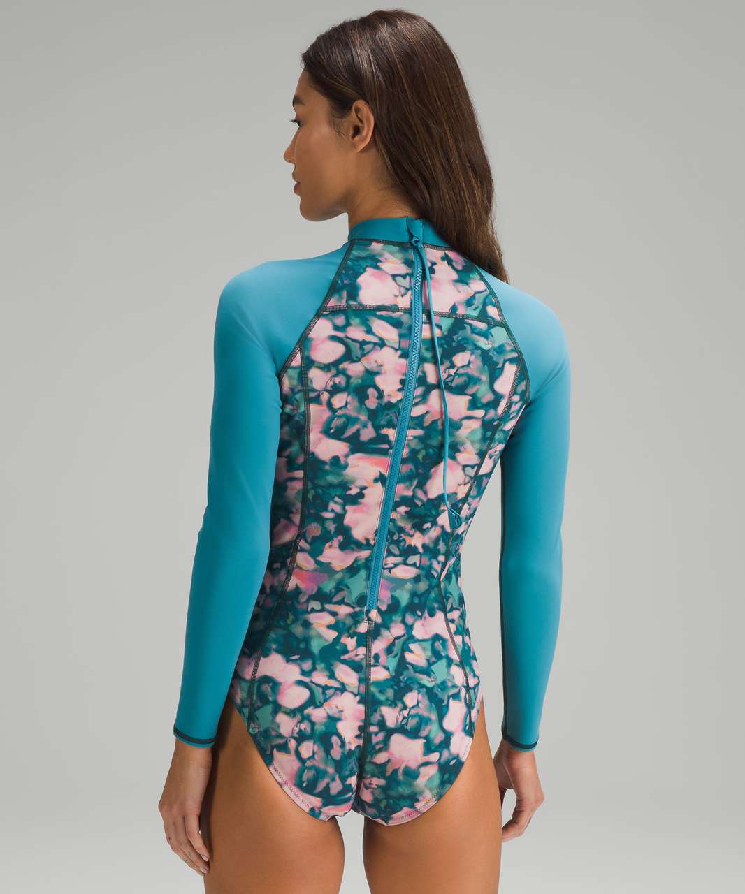 Lululemon Long-Sleeve Zip-Back Paddle Suit - Chromatize Multi / Marlin