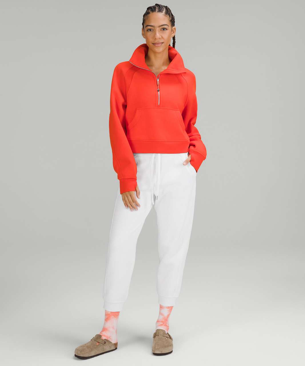 Lululemon Scuba High-Rise Cropped Jogger - White