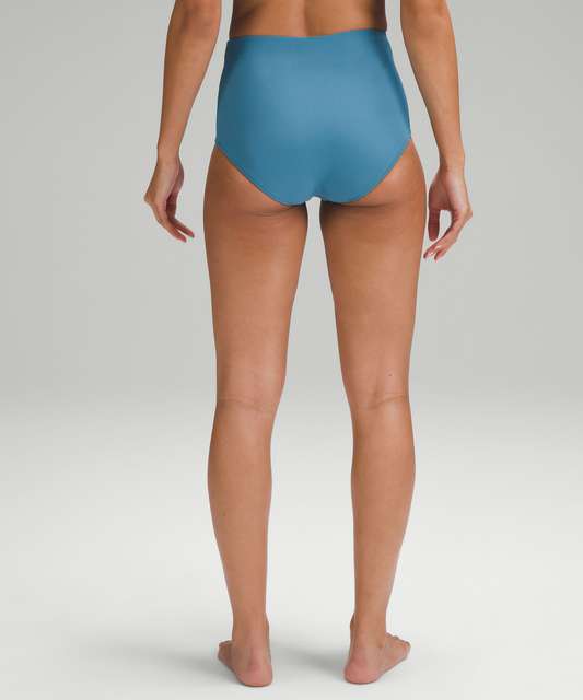 Lululemon Ribbed High-Waist Medium Swim Bottoms - Peach Fuzz