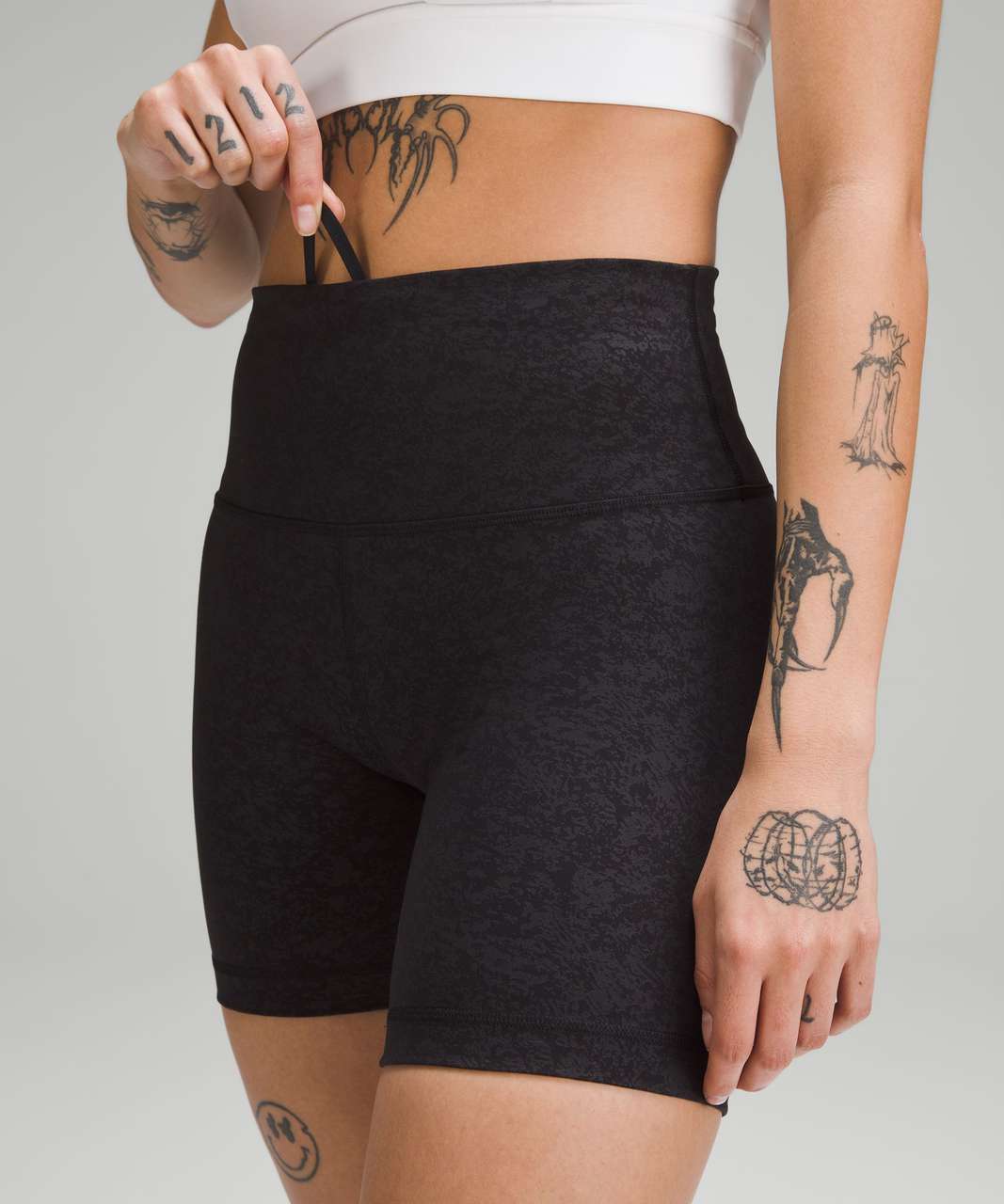 Lululemon Wunder Train High-Rise Short 6" - Blaze Black