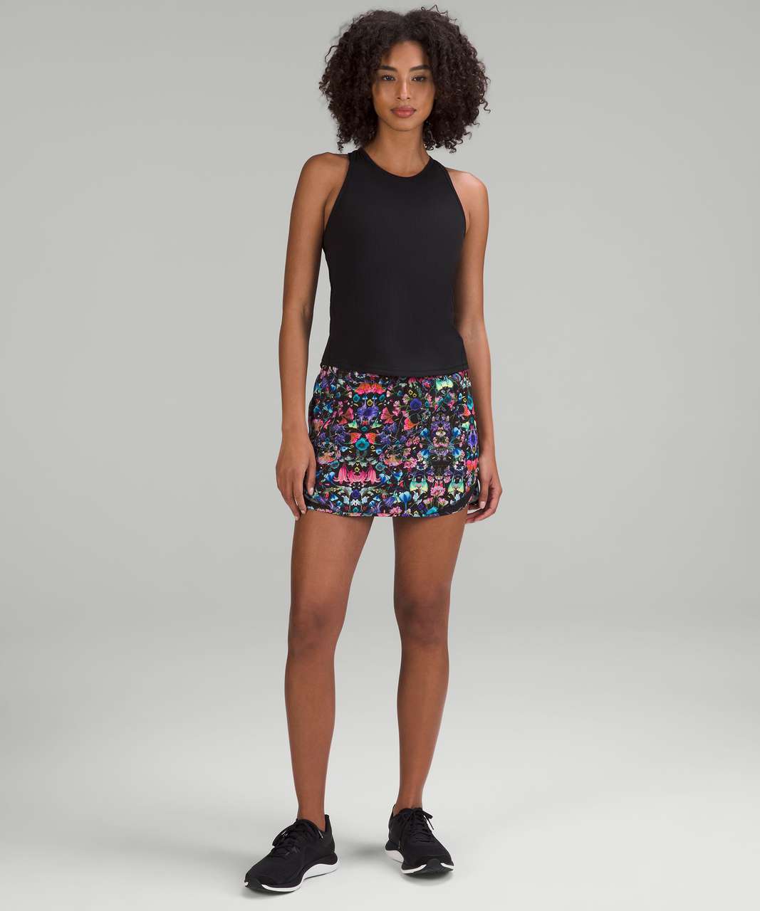 Lululemon Hotty Hot High-Rise Skirt - Flowerscope Black Multi / Black