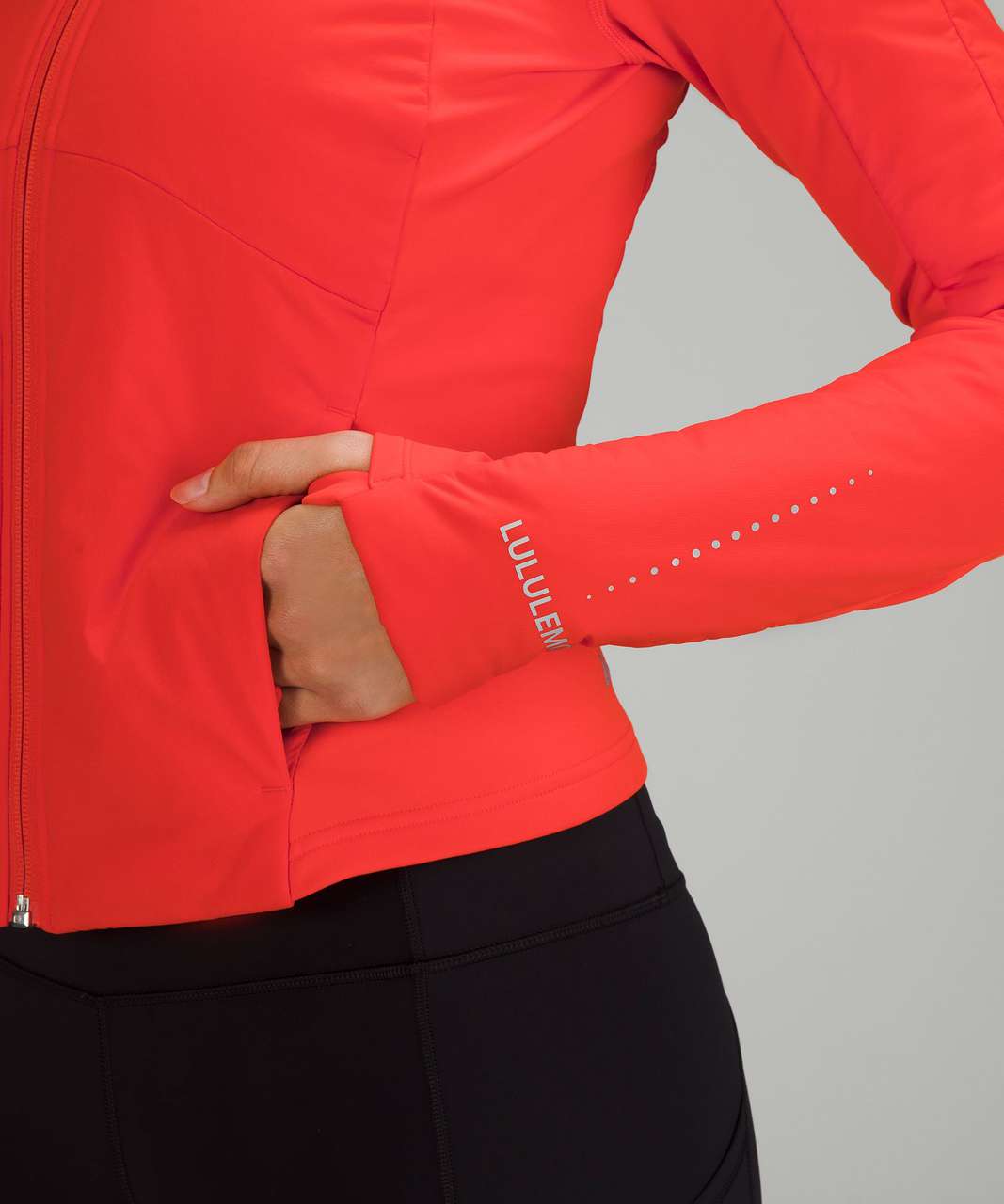 Lululemon Push Your Pace Jacket - Solar Orange - lulu fanatics